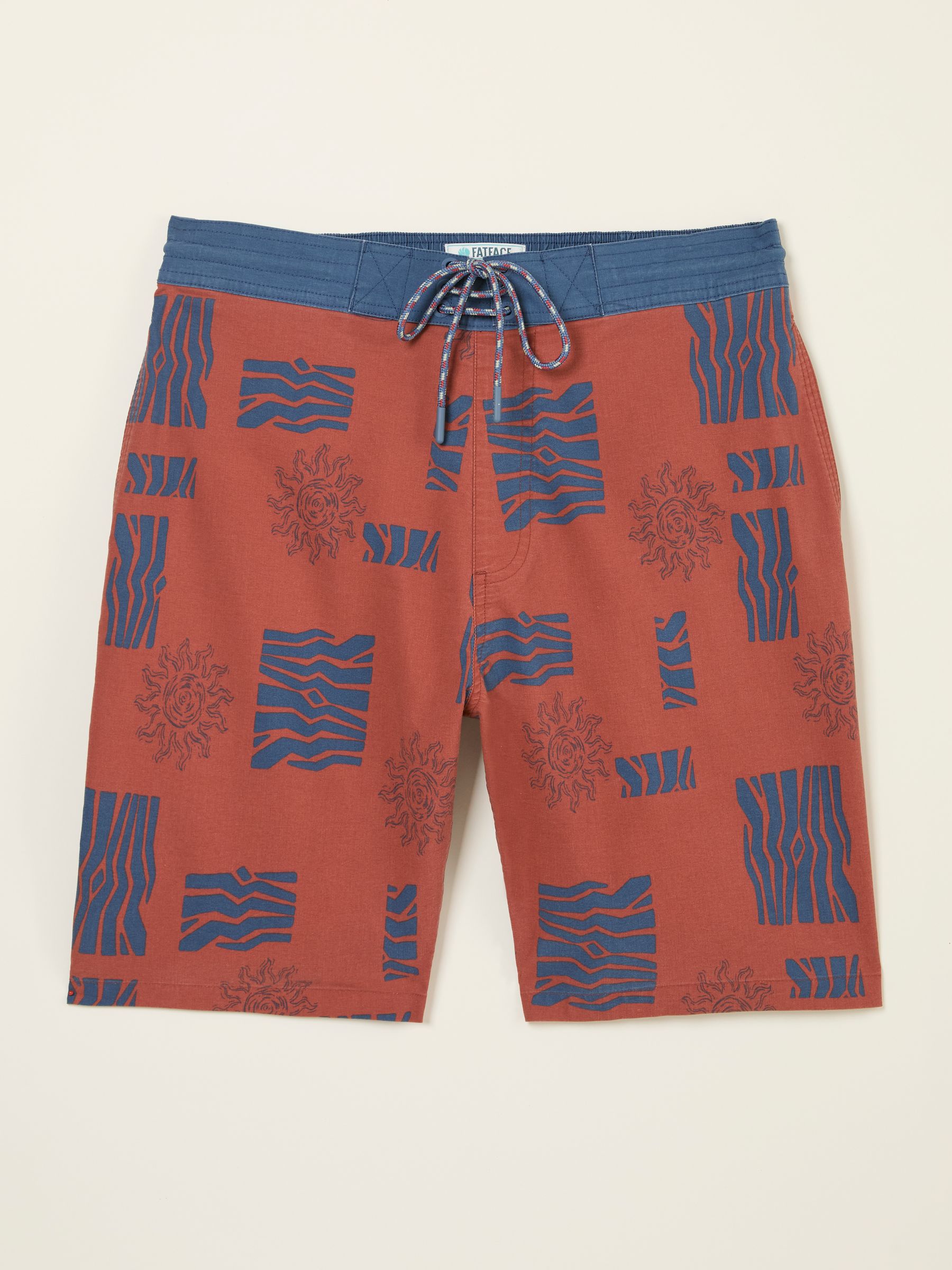 Camber Blue & Brown Swim Shorts - Image 9 of 9