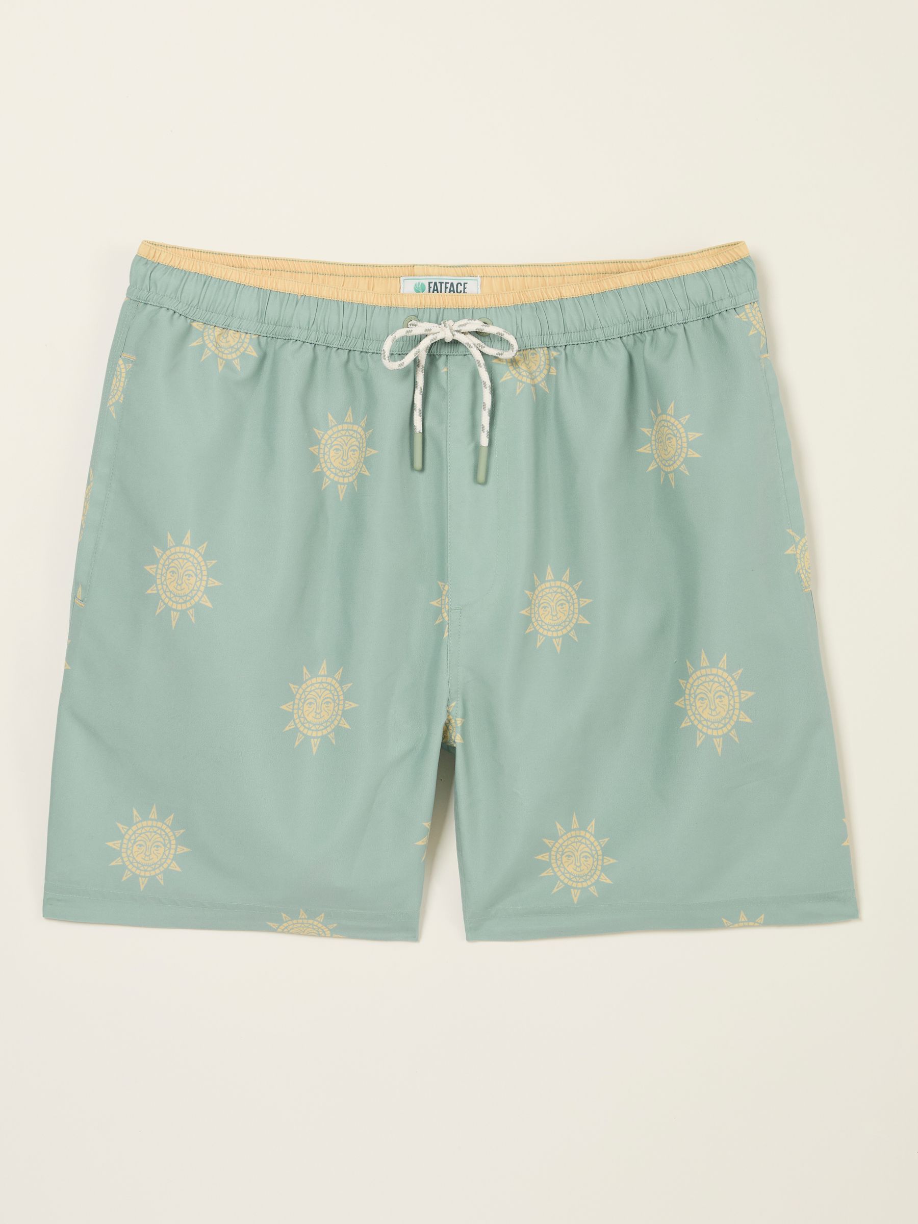 Trevose Green Sun Print Swim Shorts - Image 5 of 5