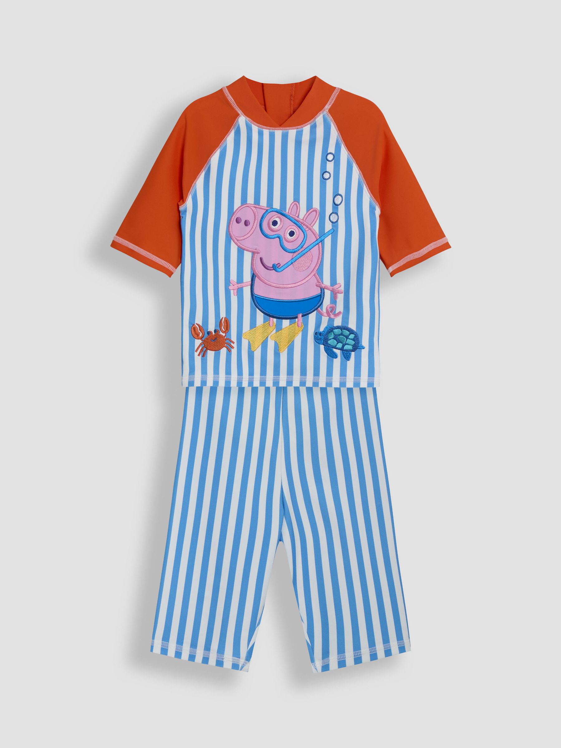 Stripe Peppa Pig 2-Piece Sun Protection Suit - Image 1 of 4
