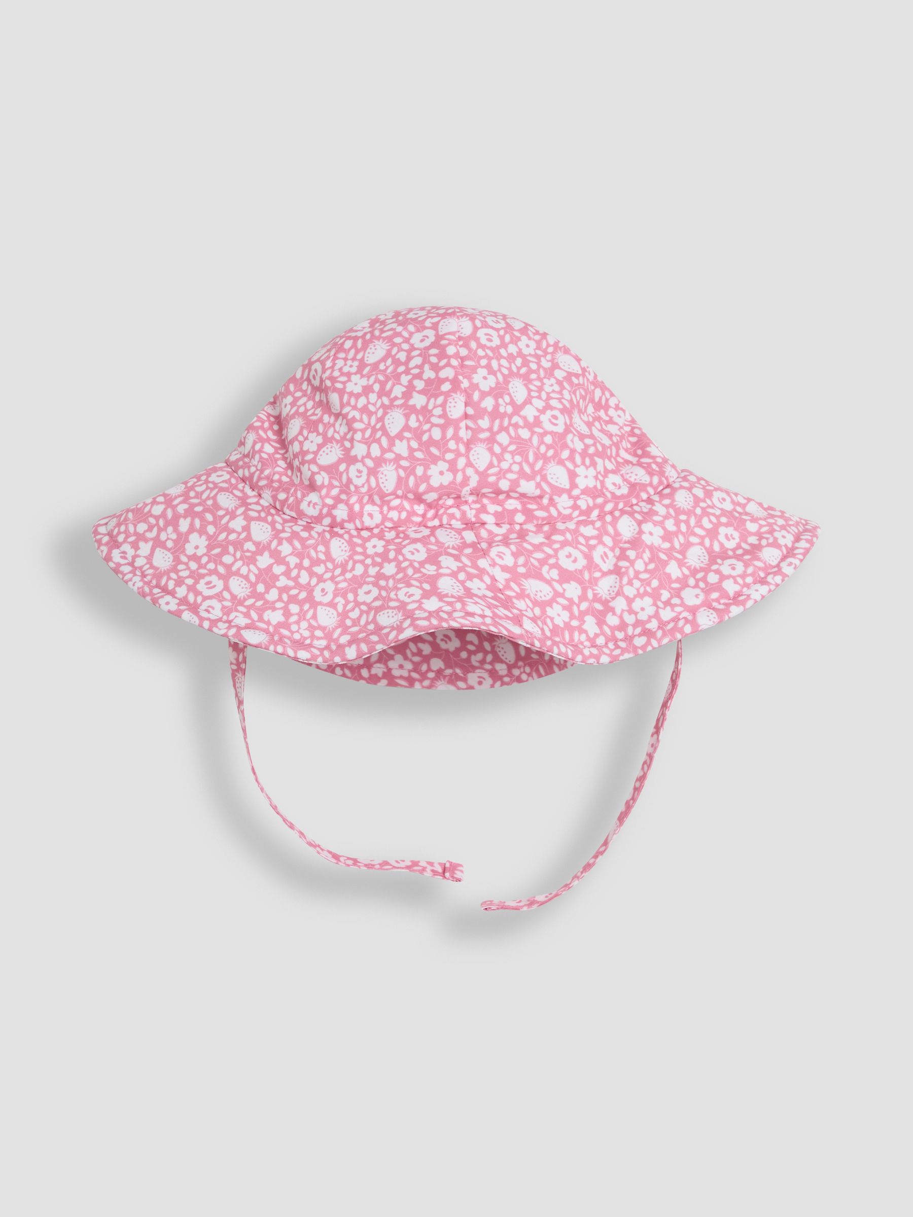 Floral Strawberry Floppy Swim Hat | JoJo Maman Bébé