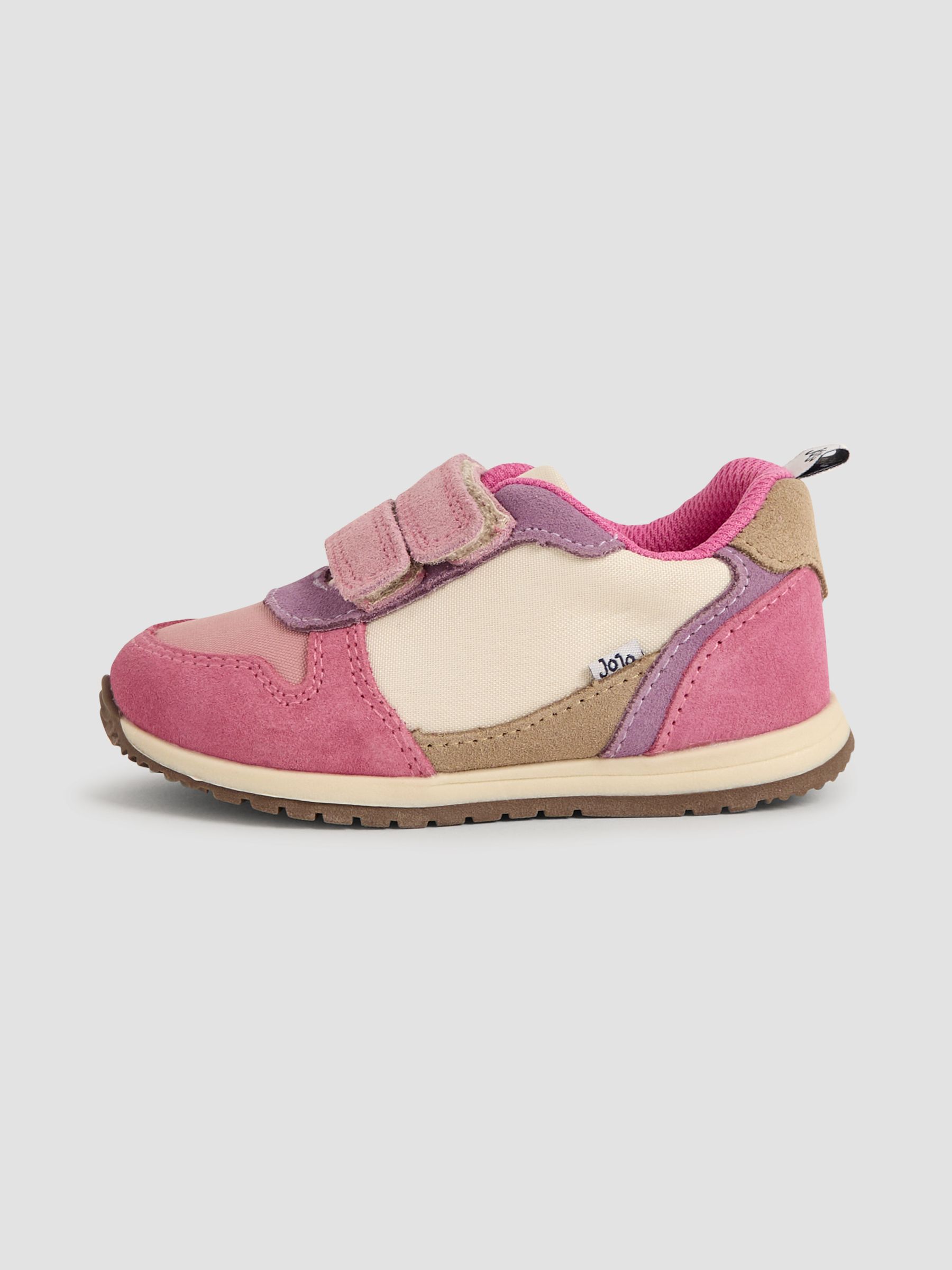 Pink Colourblock Riptape Trainer - Image 4 of 4