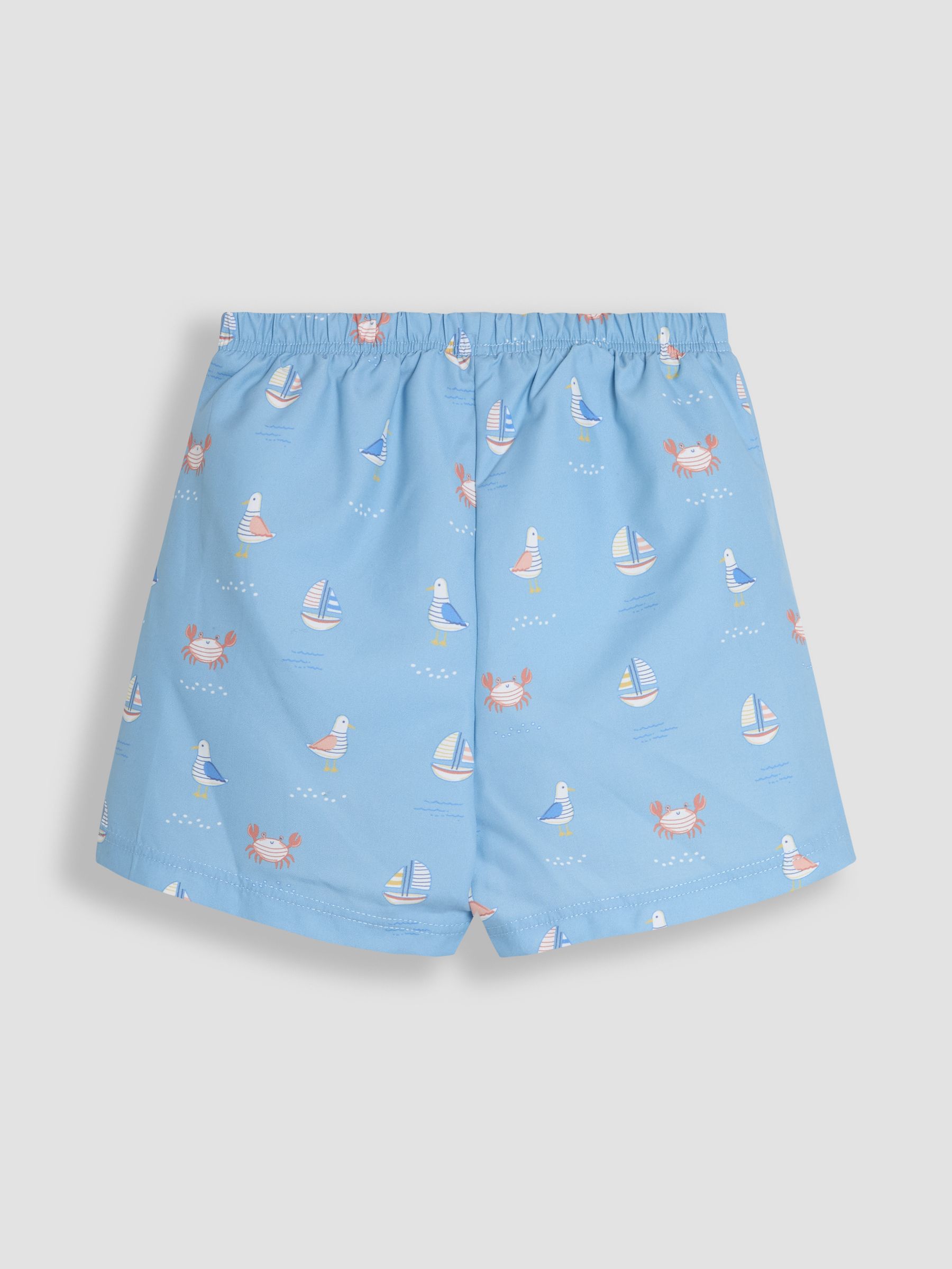 Pale Blue Swim Shorts With Nappy - Image 2 of 3
