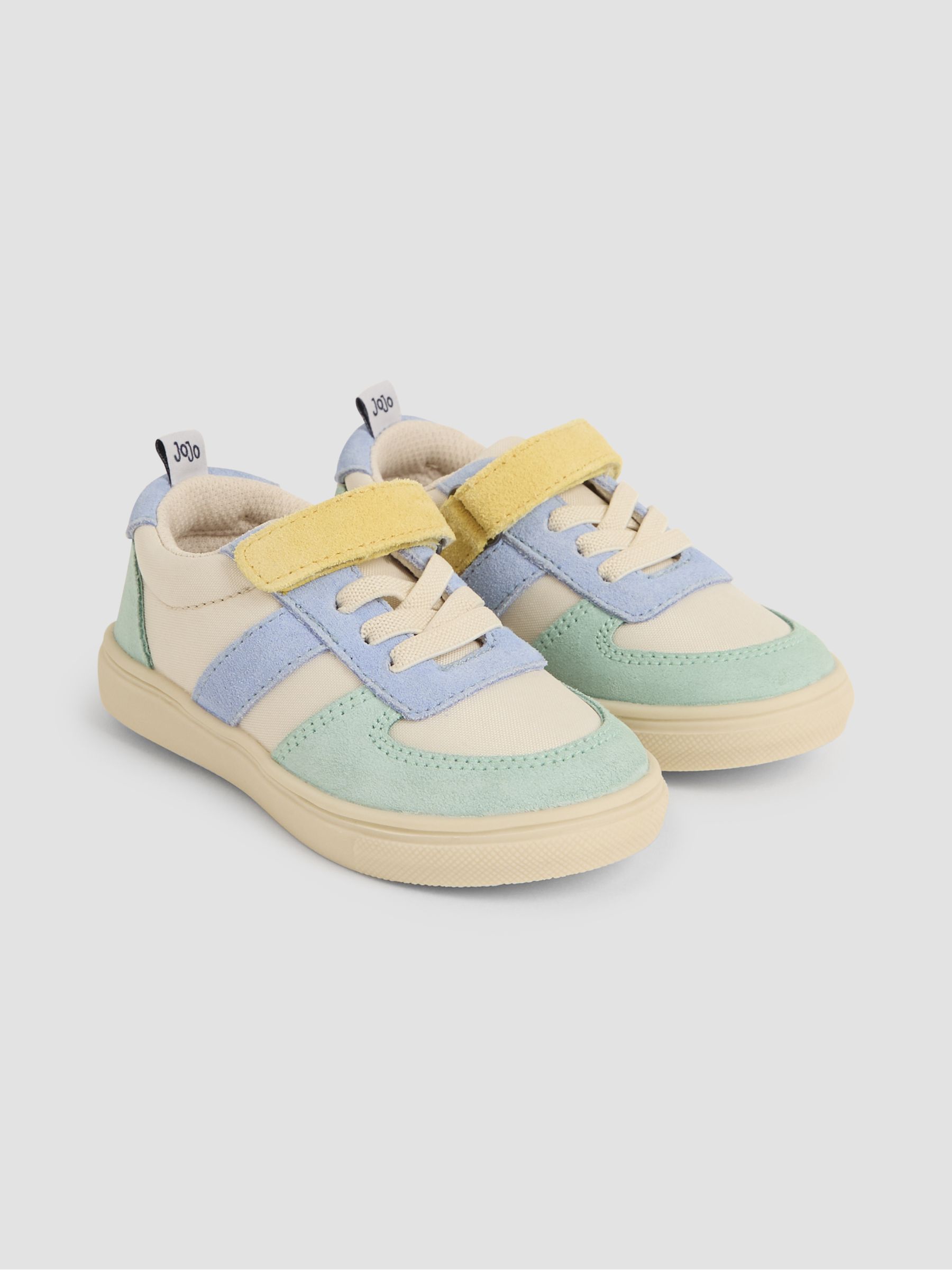 Multi Colourblock Riptape Trainers - Image 1 of 4
