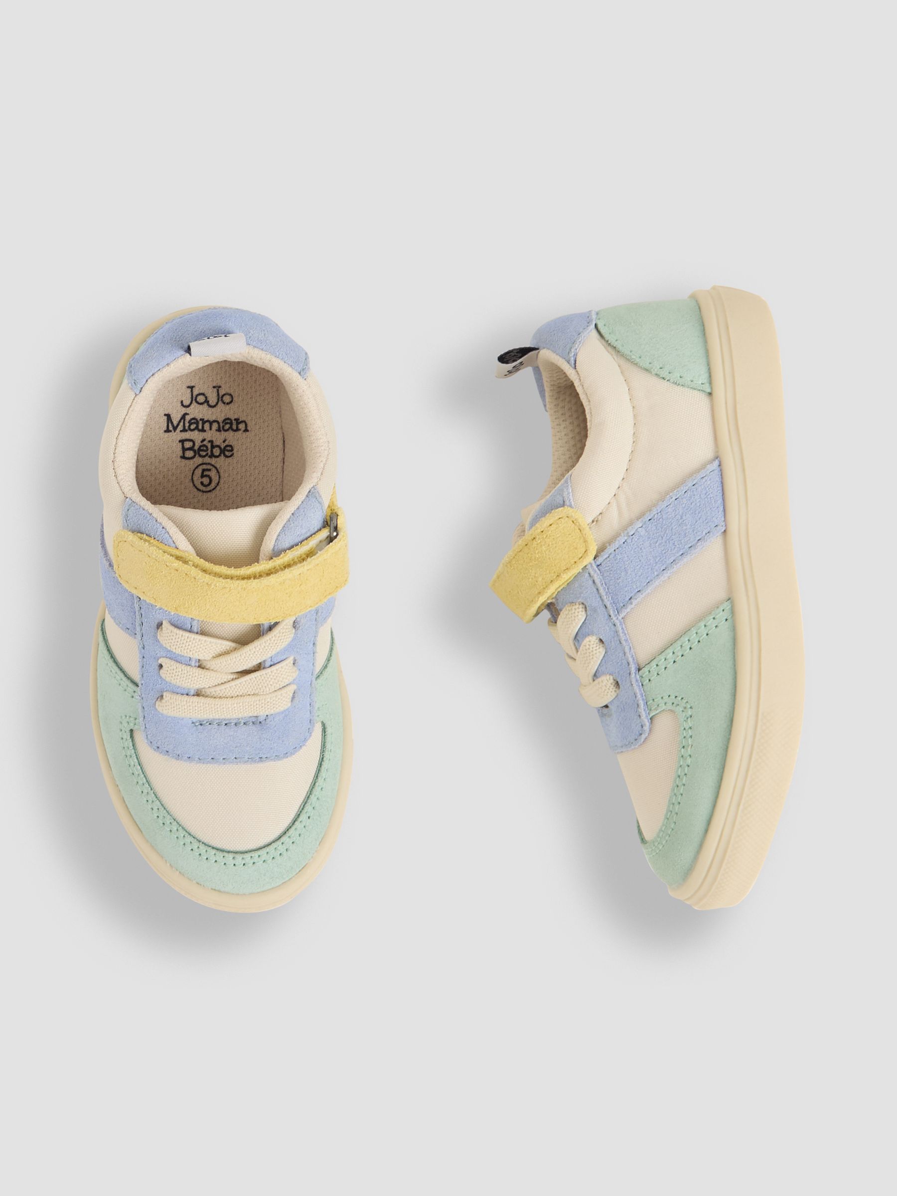 Multi Colourblock Riptape Trainers - Image 3 of 4