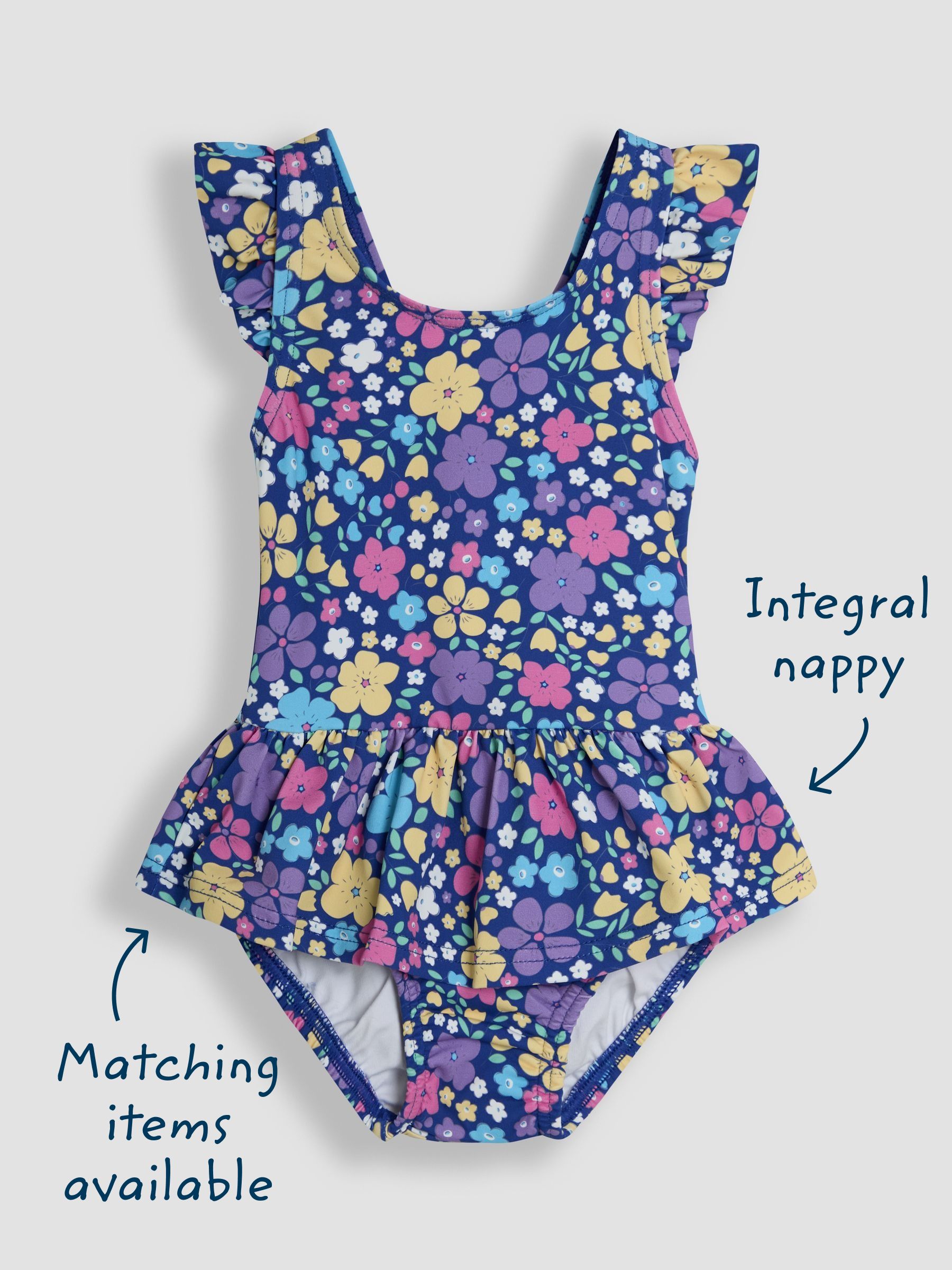 Floral Swimsuit with Nappy - Image 4 of 5