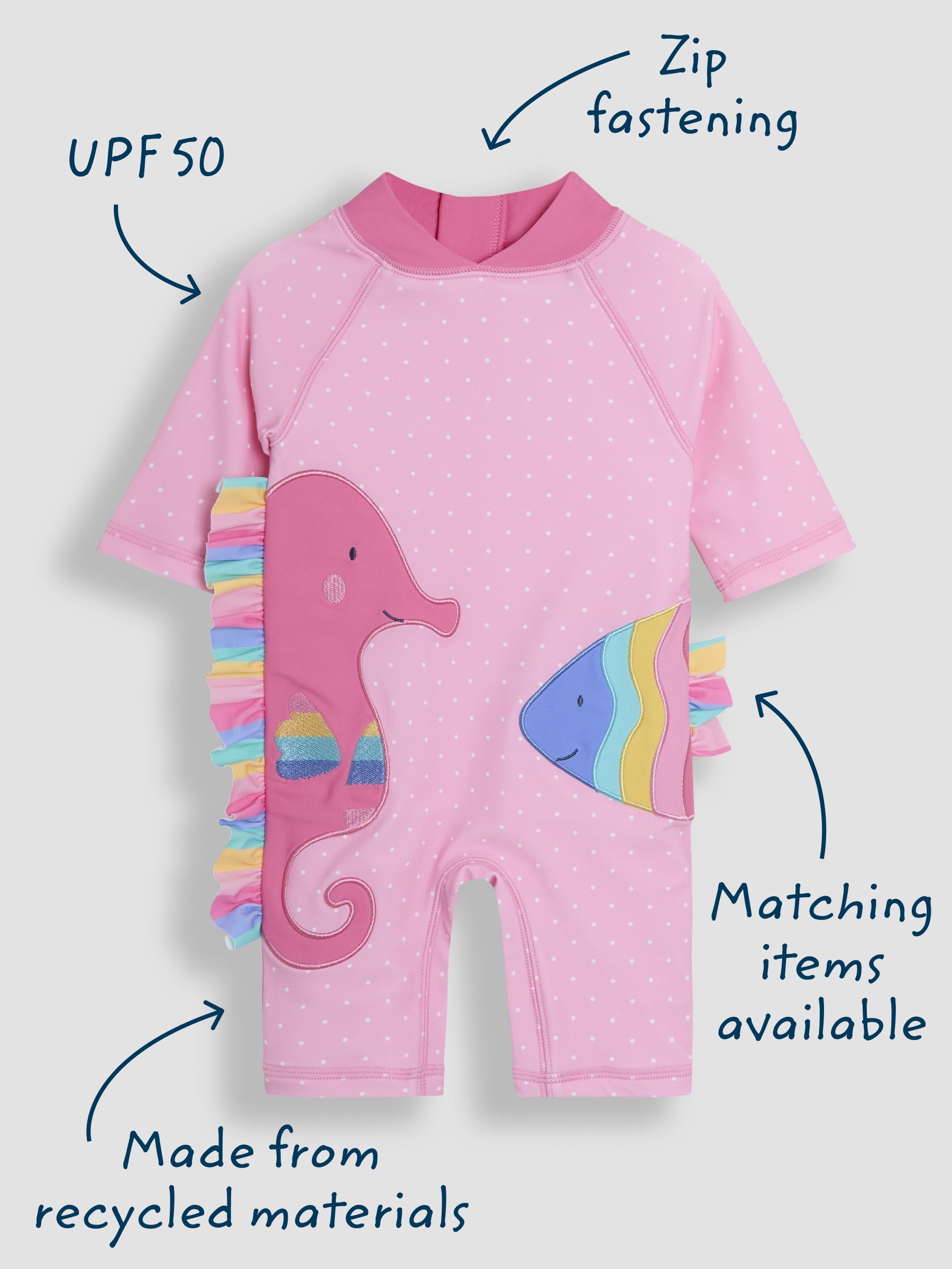 Pink Fish UV Sunsafe Suit - Image 5 of 7