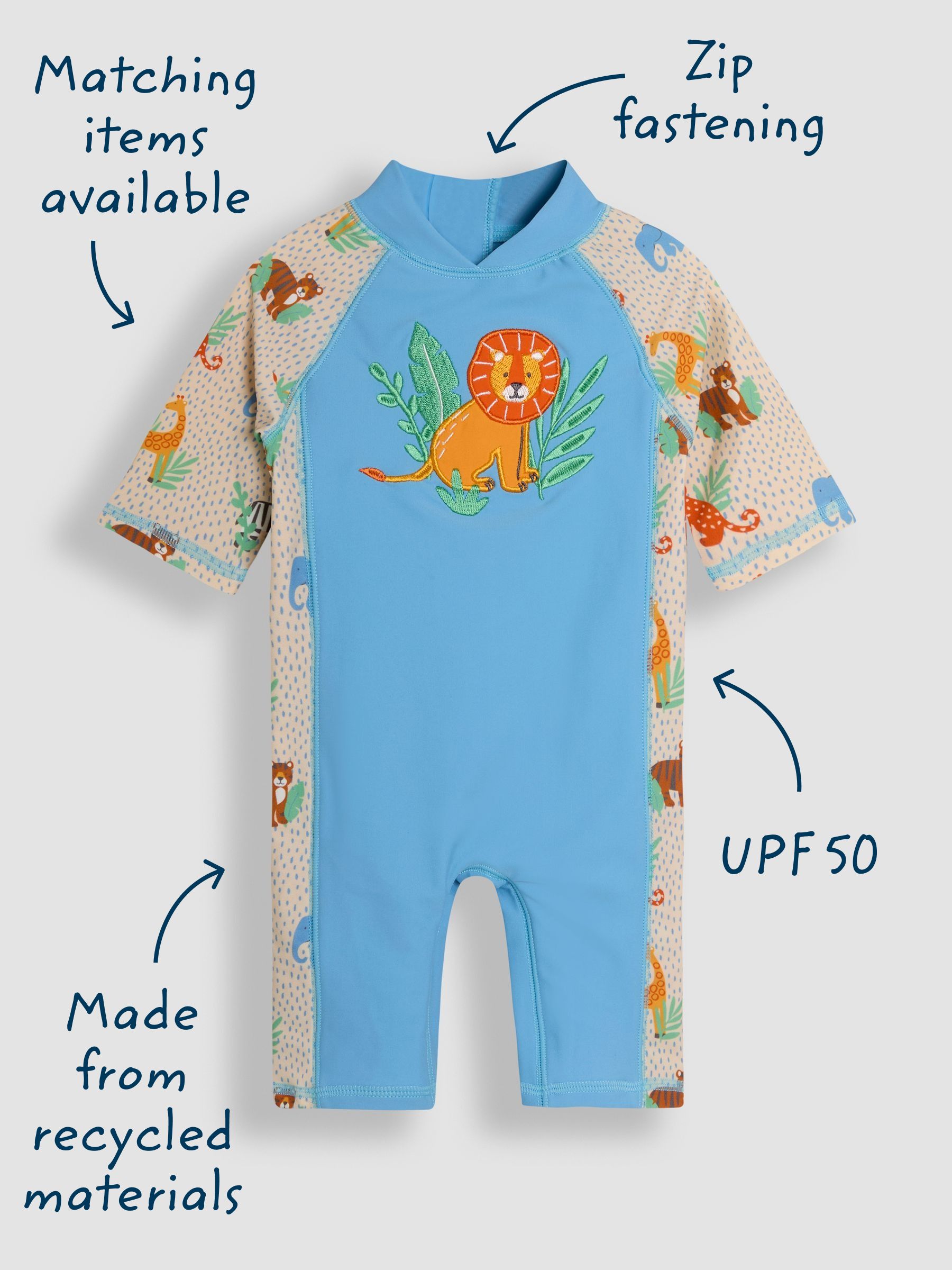 Pale Blue Sun Protection Suit - Image 4 of 5