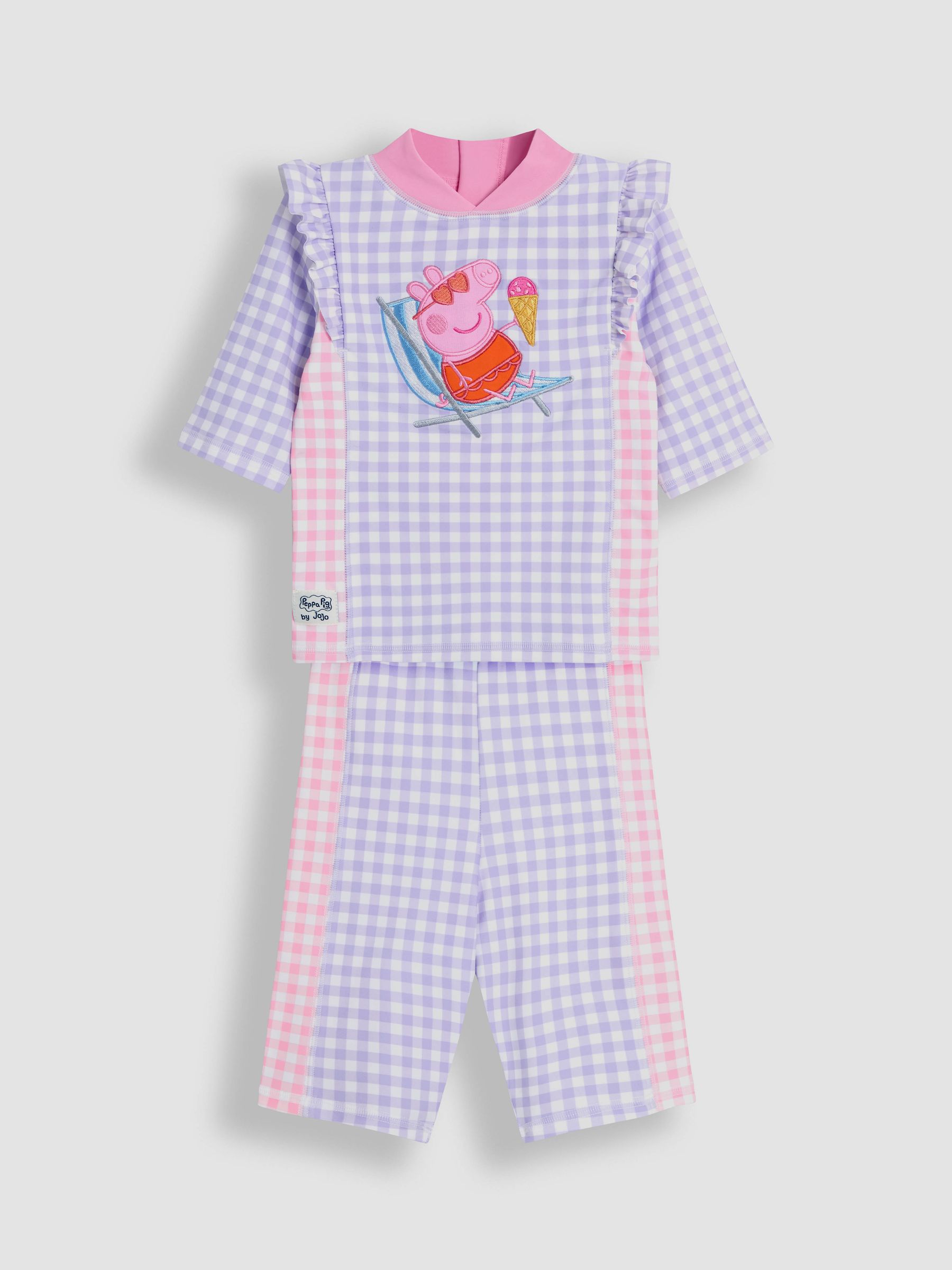 Gingham Peppa Pig 2-Piece Sun Protection Suit - Image 1 of 6