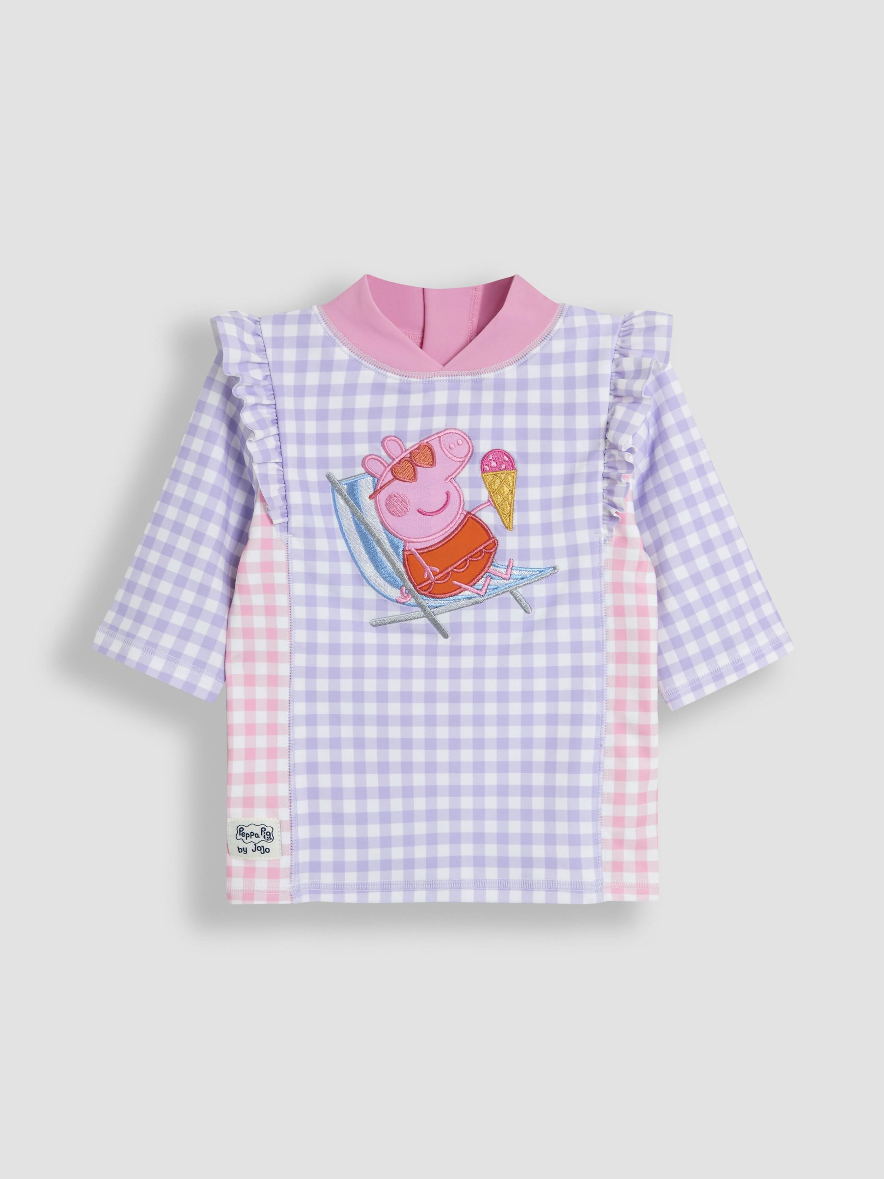 Gingham Peppa Pig 2-Piece Sun Protection Suit - Image 2 of 6