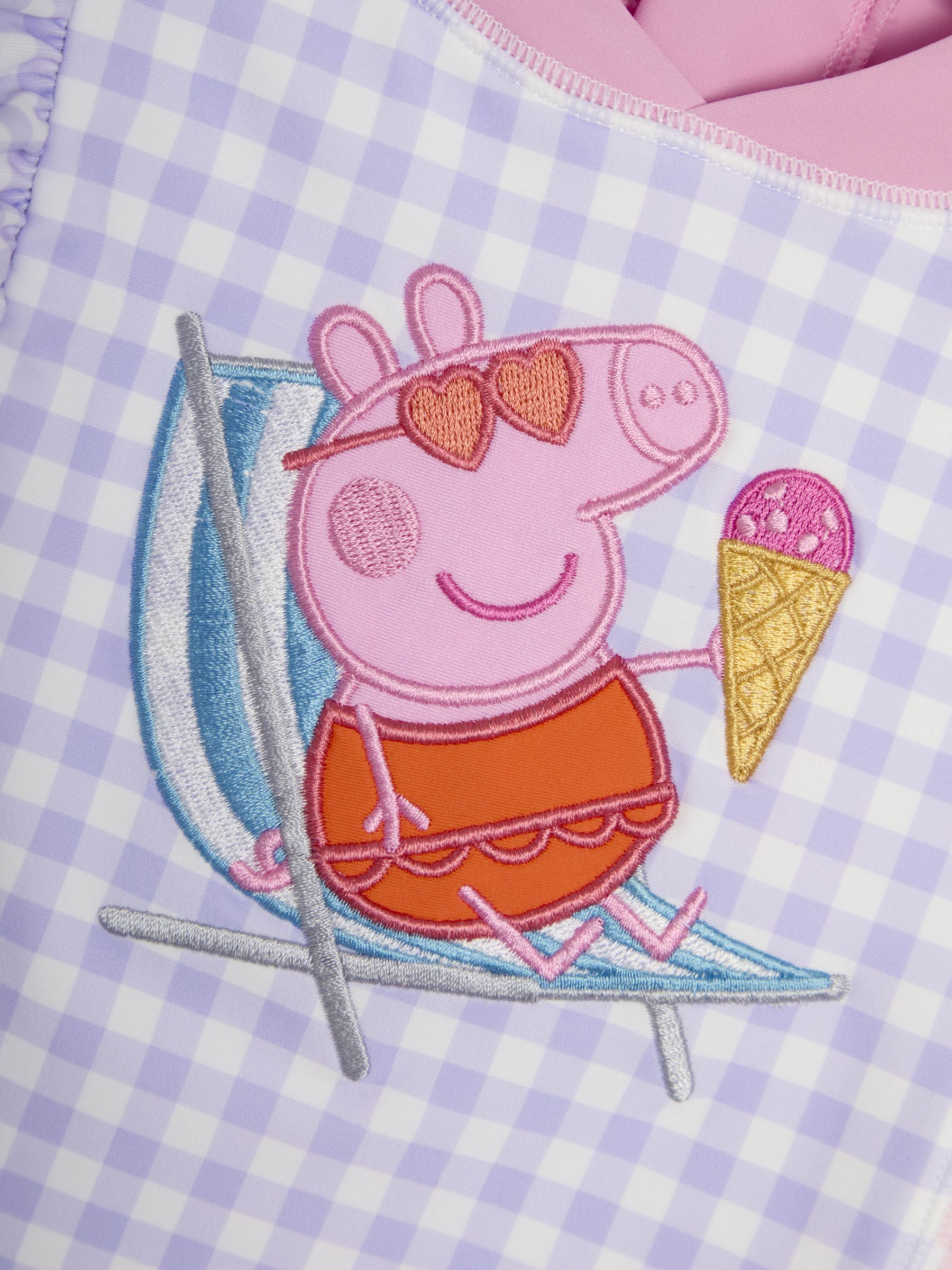 Gingham Peppa Pig 2-Piece Sun Protection Suit - Image 6 of 6