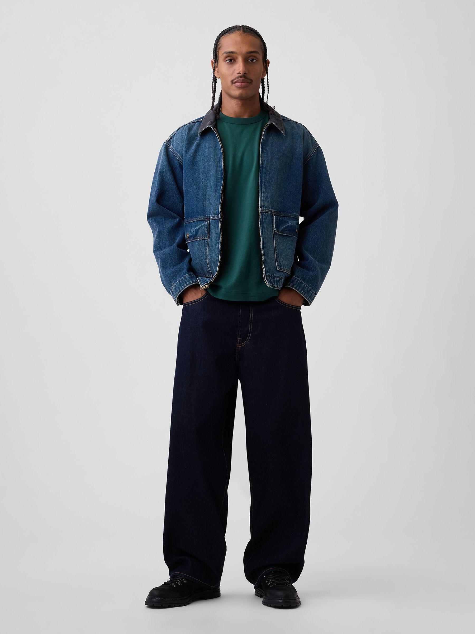 Green Heavyweight Relaxed Long Sleeve T-Shirt - Image 3 of 4