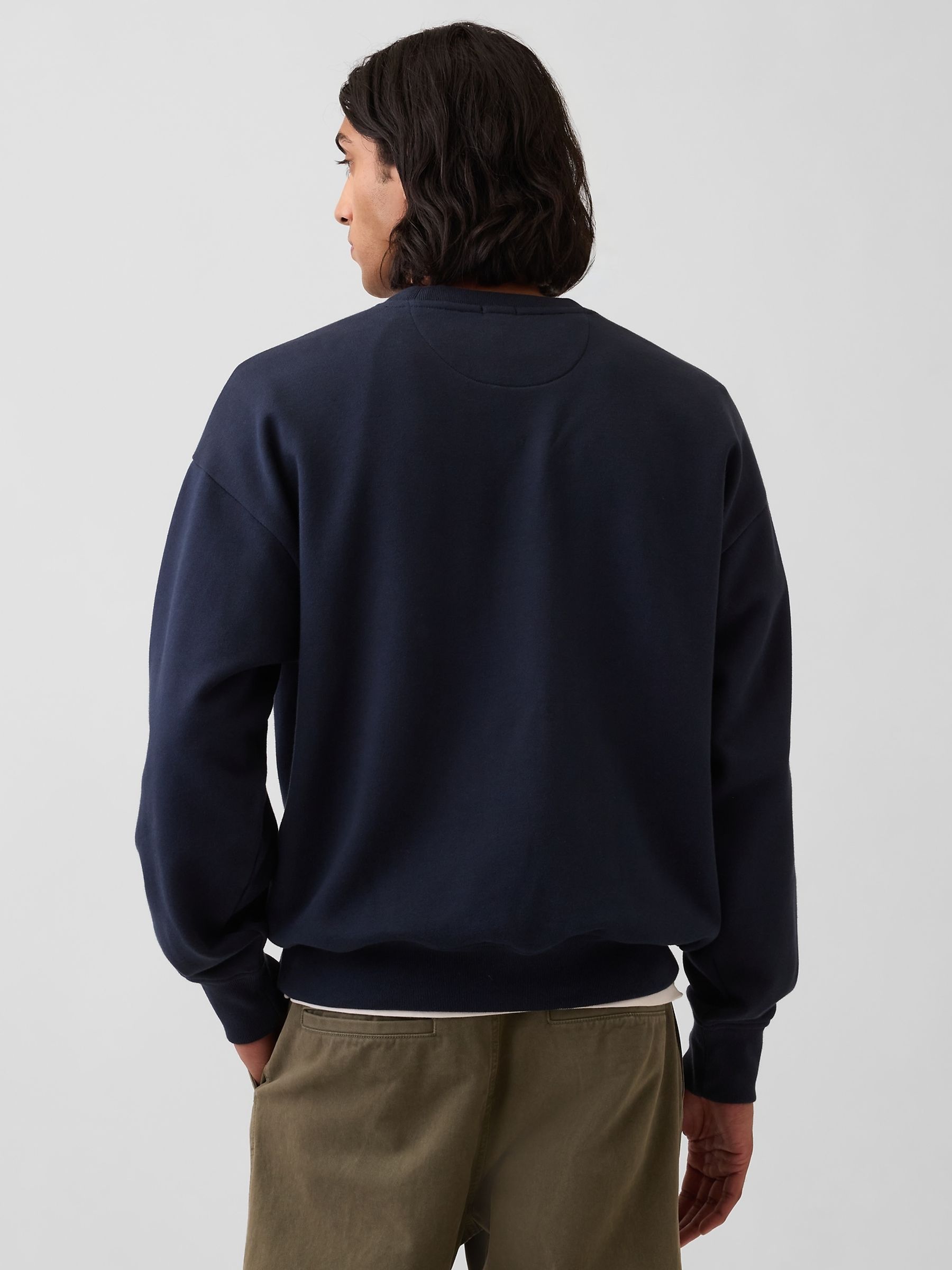 Navy Heavyweight Oversized Sweatshirt - Image 2 of 4