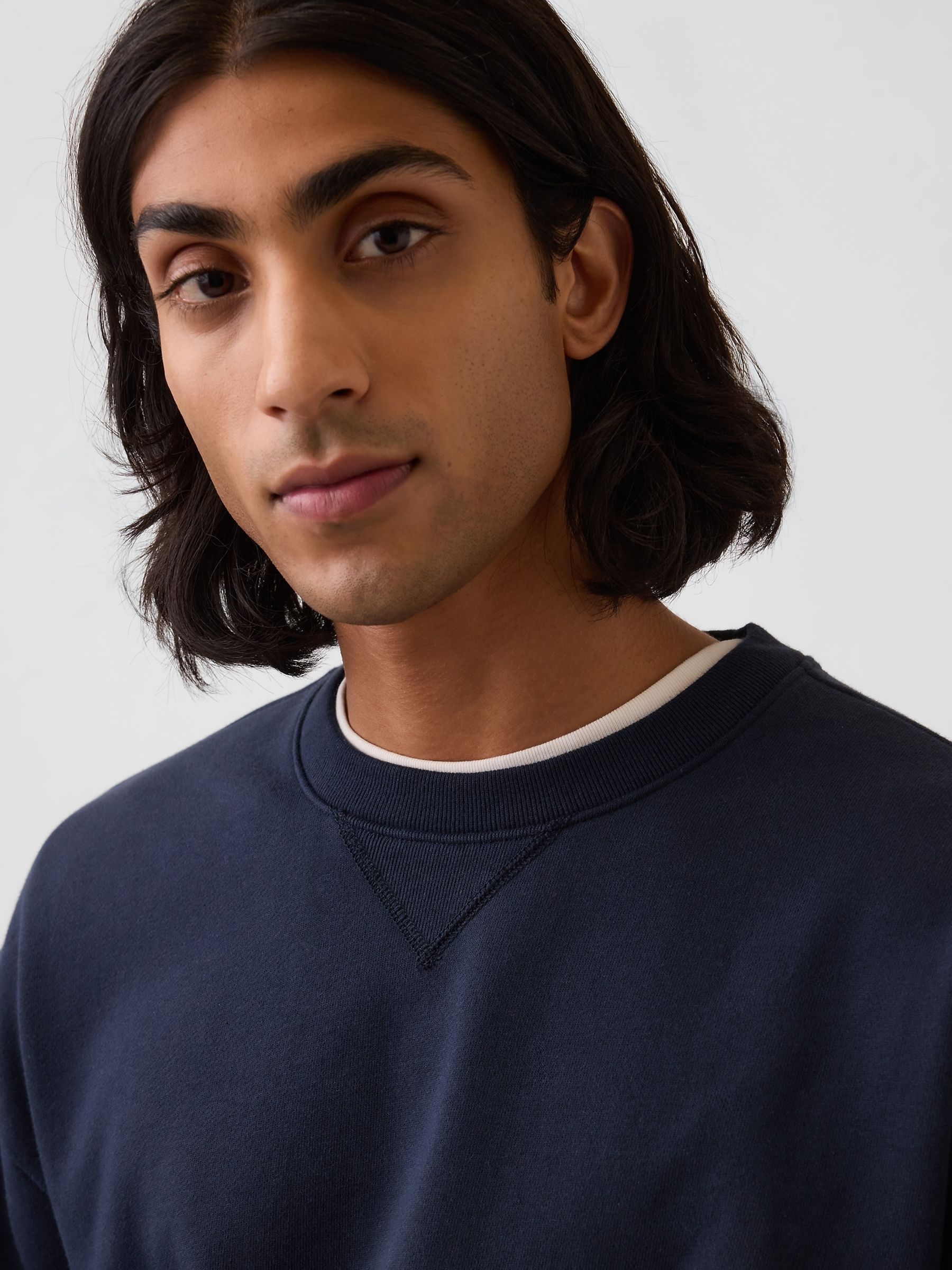 Navy Heavyweight Oversized Sweatshirt - Image 4 of 4