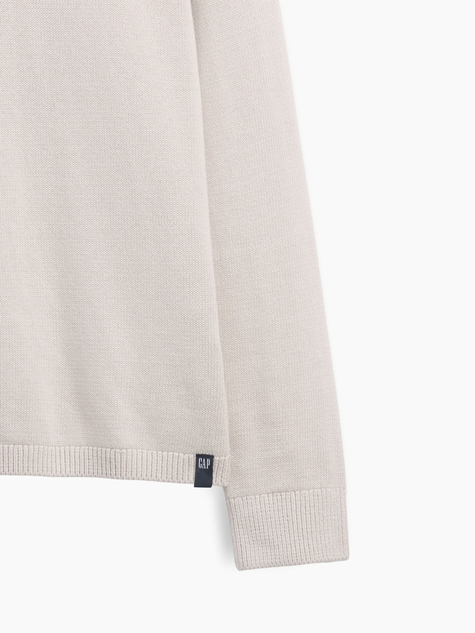 Light Grey Relaxed Polo Jumper - Image 4 of 4 Light Grey Relaxed Polo Jumper - Image 4 of 4