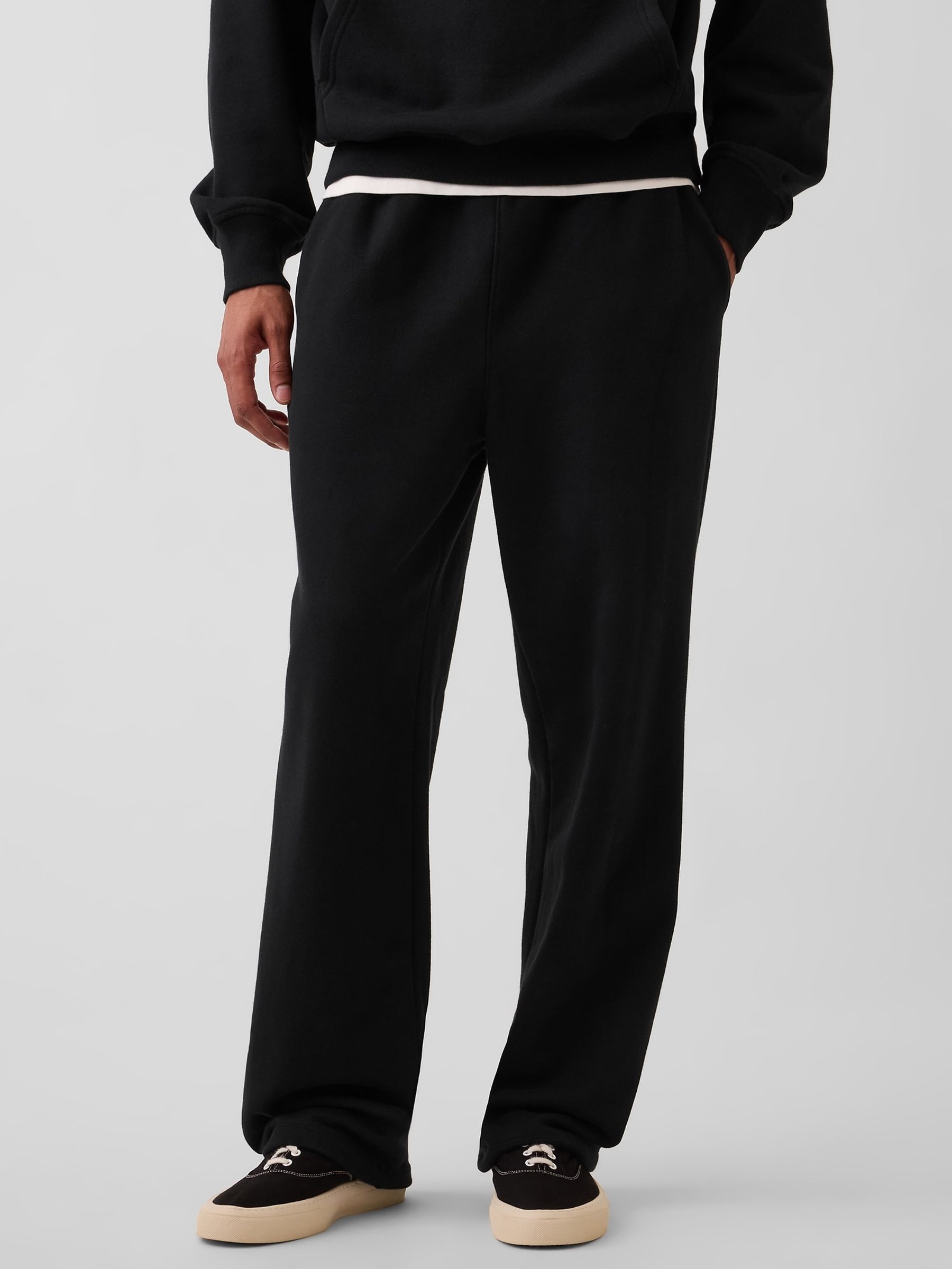Black Heavyweight Relaxed Joggers - Image 1 of 4