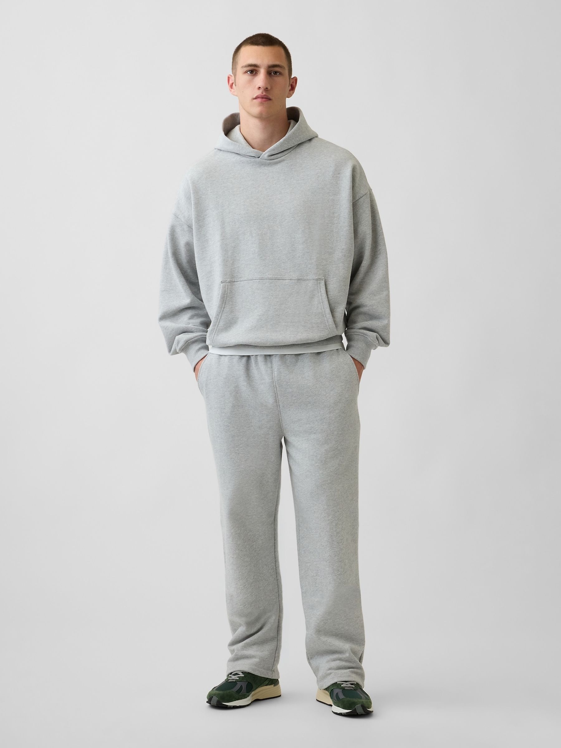 Grey Heavyweight Relaxed Joggers - Image 1 of 3