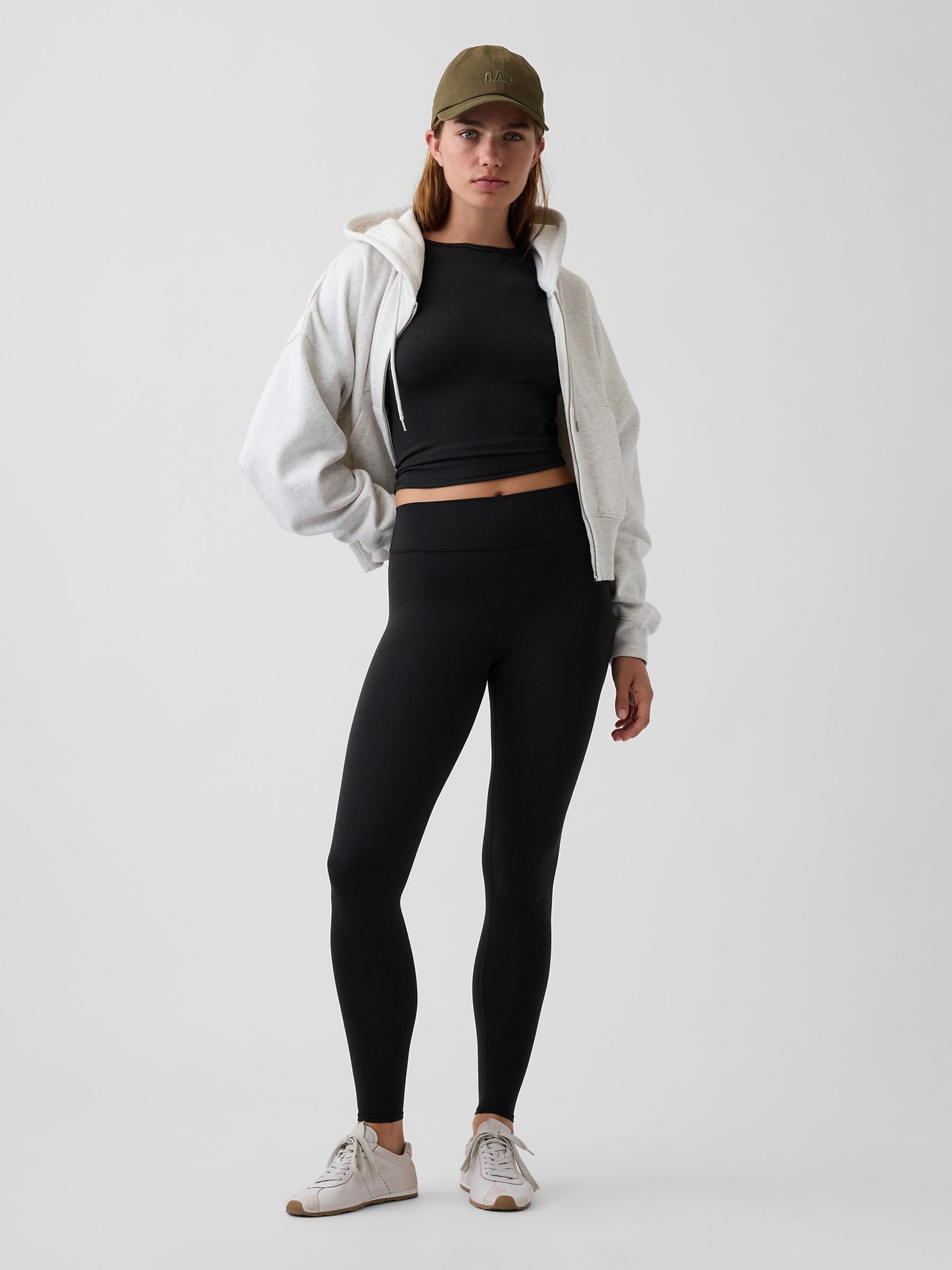 Black GapFit Smooth High Waisted Leggings - Image 5 of 5 Black GapFit Smooth High Waisted Leggings - Image 5 of 5
