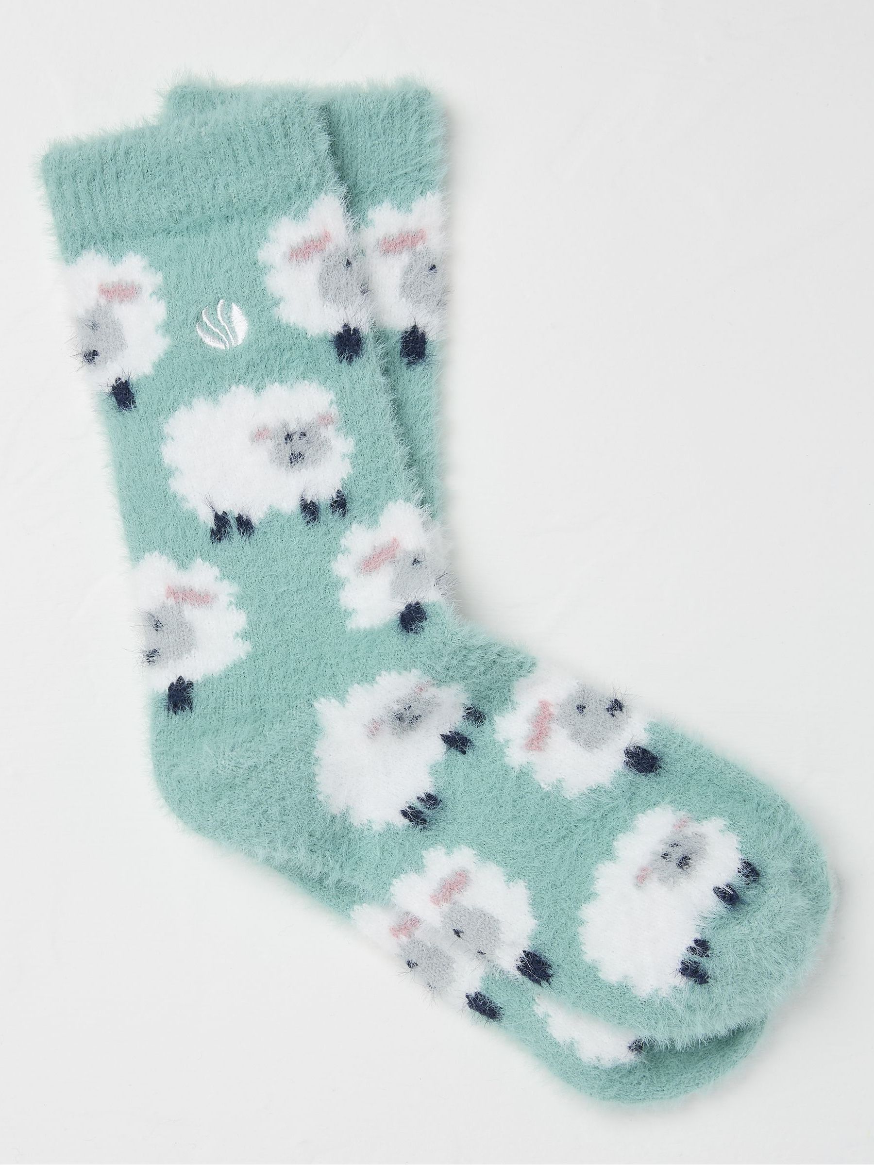 Green Cosy Sheep Socks - Image 1 of 2