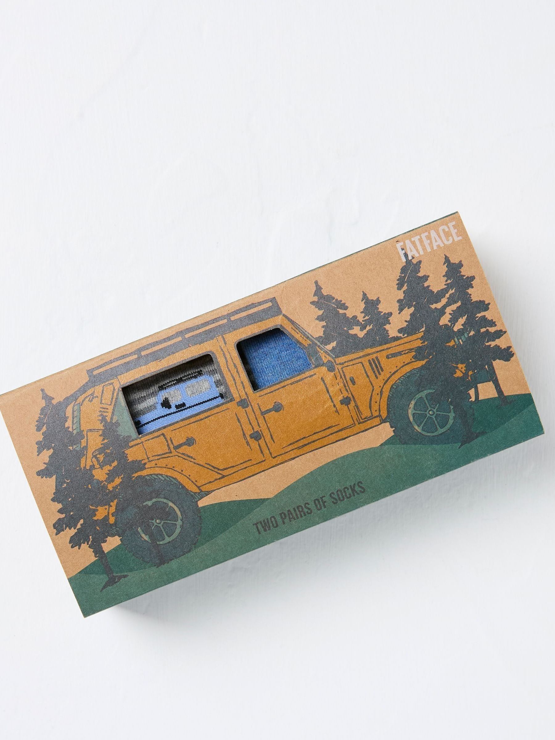 Blue Off Roader Socks 2 Pack In A Box - Image 1 of 2