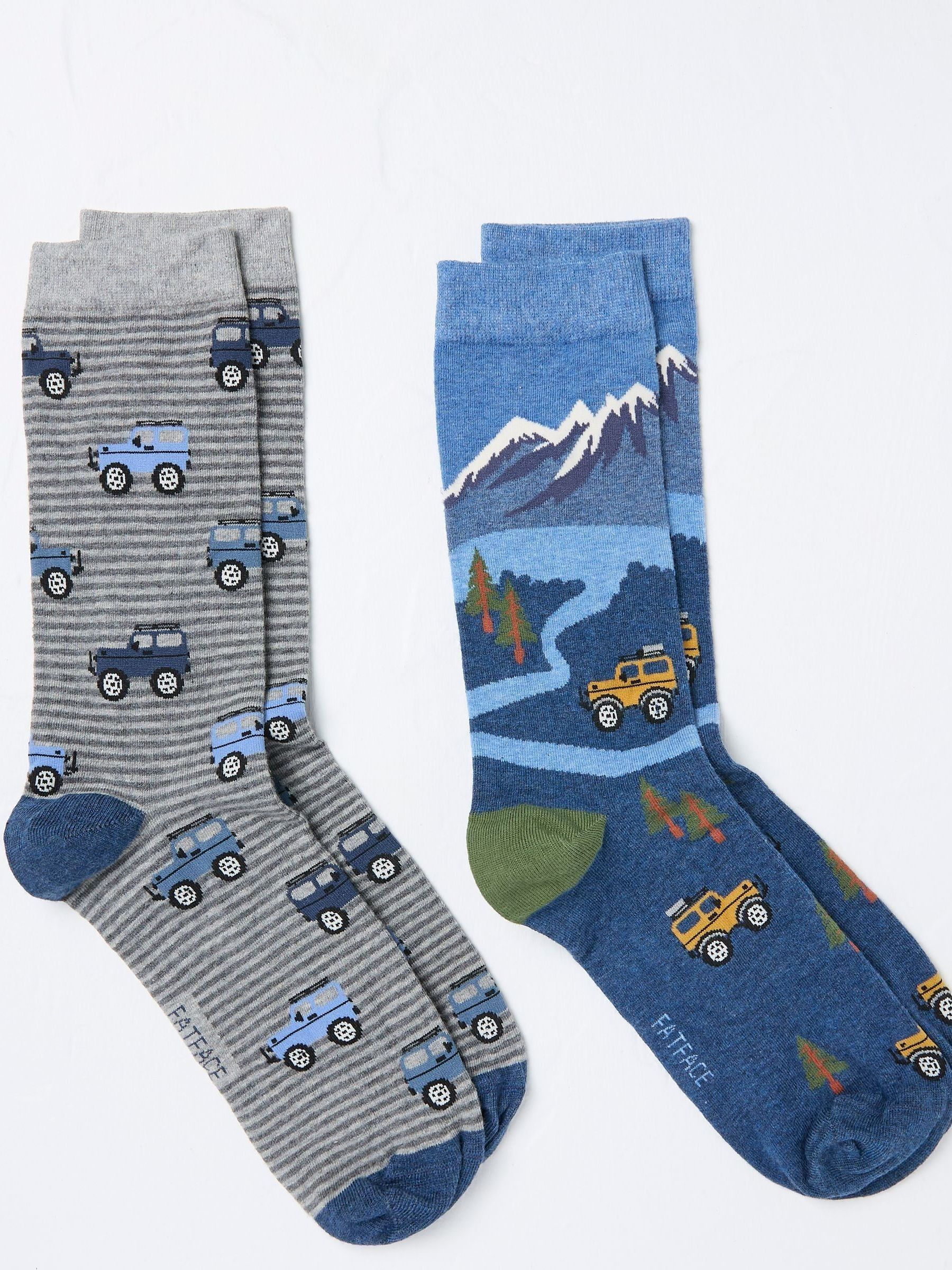 Blue Off Roader Socks 2 Pack In A Box - Image 2 of 2