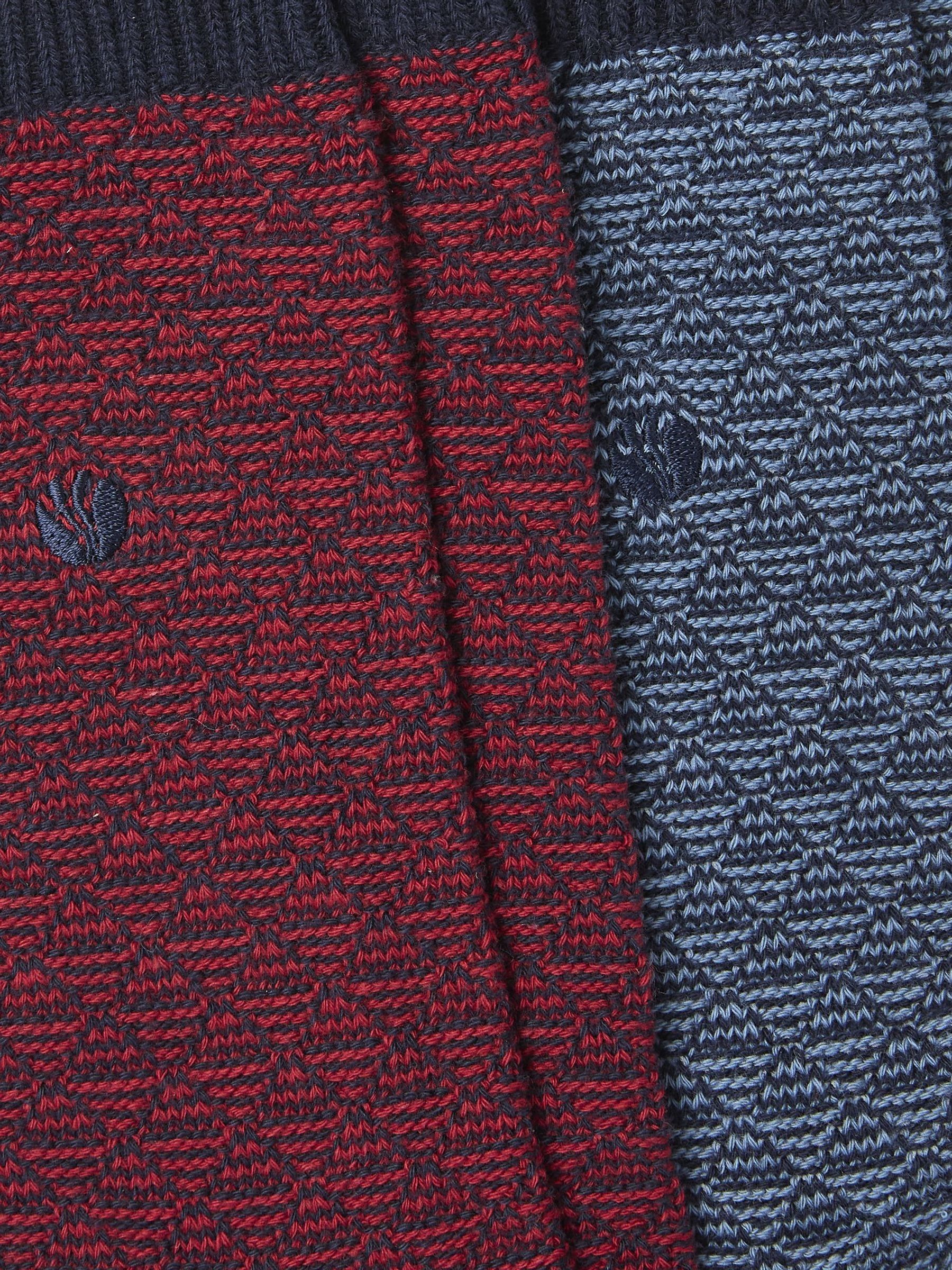 Nathan Red Geo Socks 2 Pack - Image 2 of 2