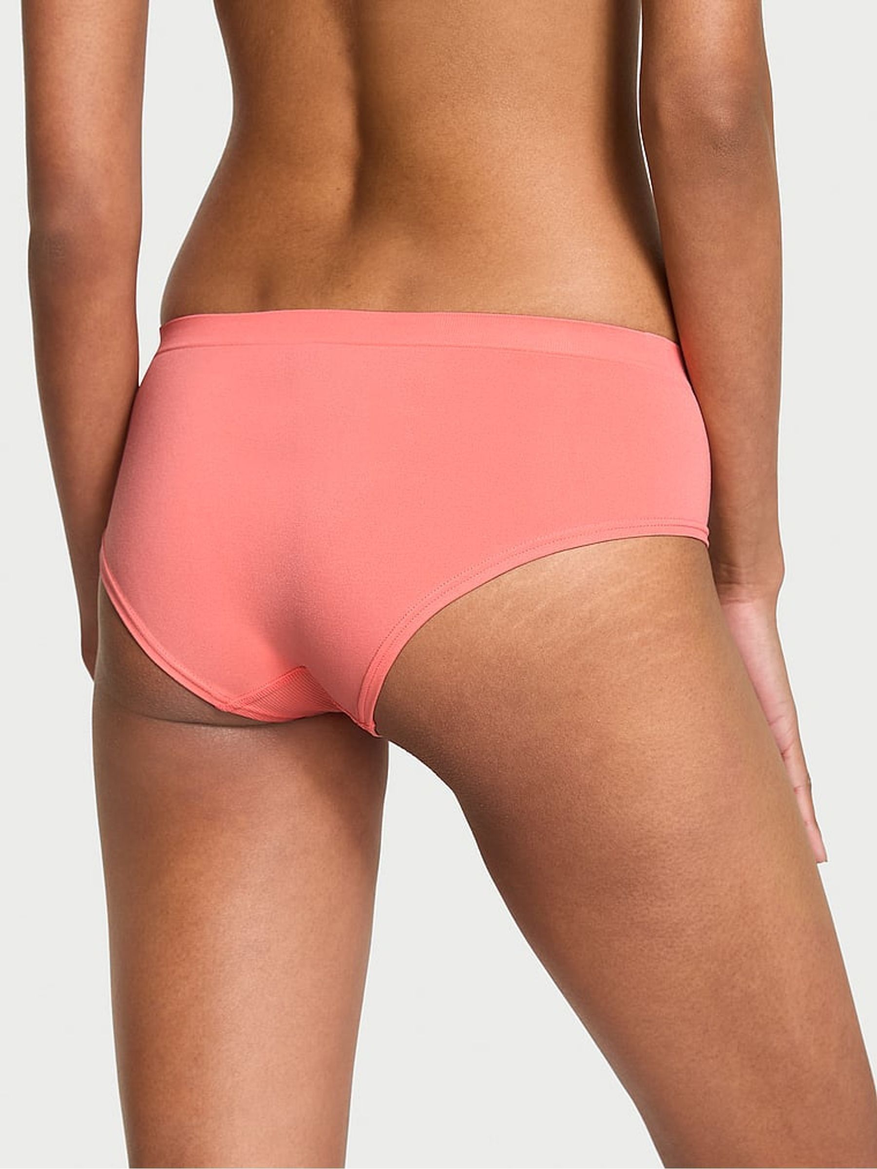 Coral Ribbon Orange Hipster Knickers - Image 2 of 3
