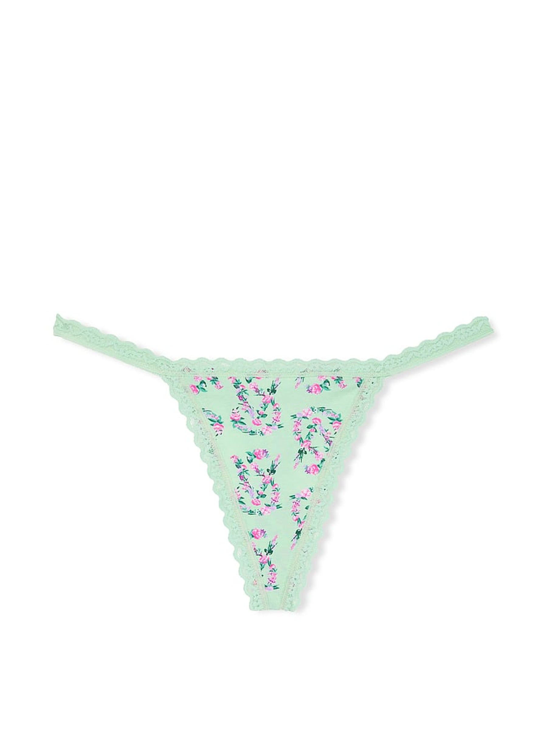 Pretty Mint Green G String Knickers - Image 3 of 3