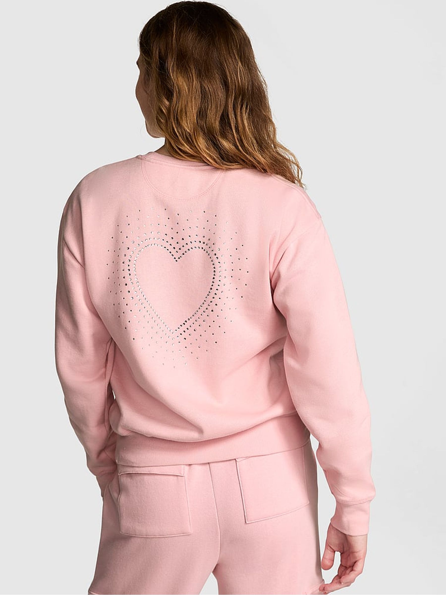 Dusk Pink Shine Fleece Sweatshirt - Image 2 of 3
