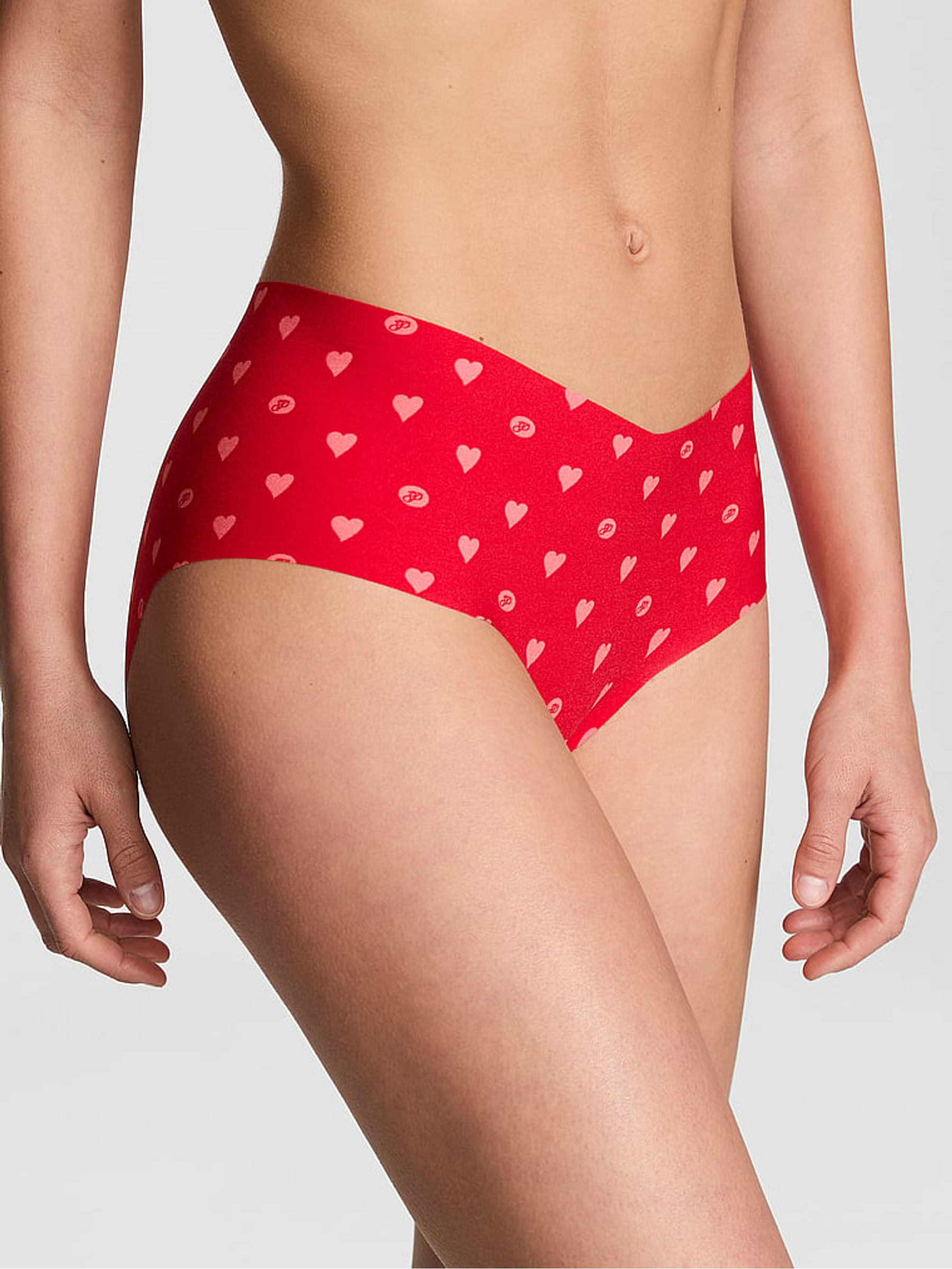 Vermillion Red Heart Hipster Knickers - Image 1 of 3