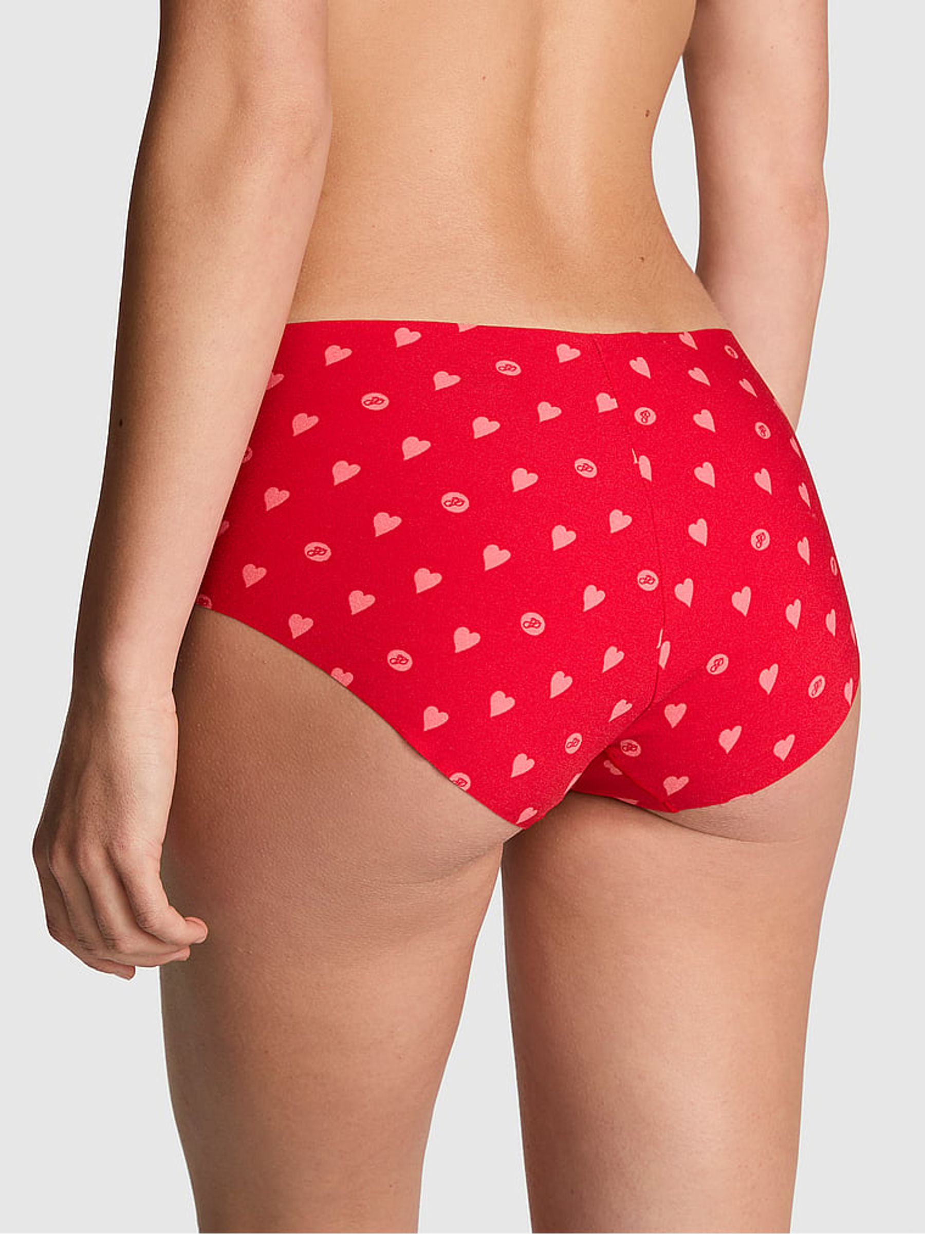 Vermillion Red Heart Hipster Knickers - Image 2 of 3