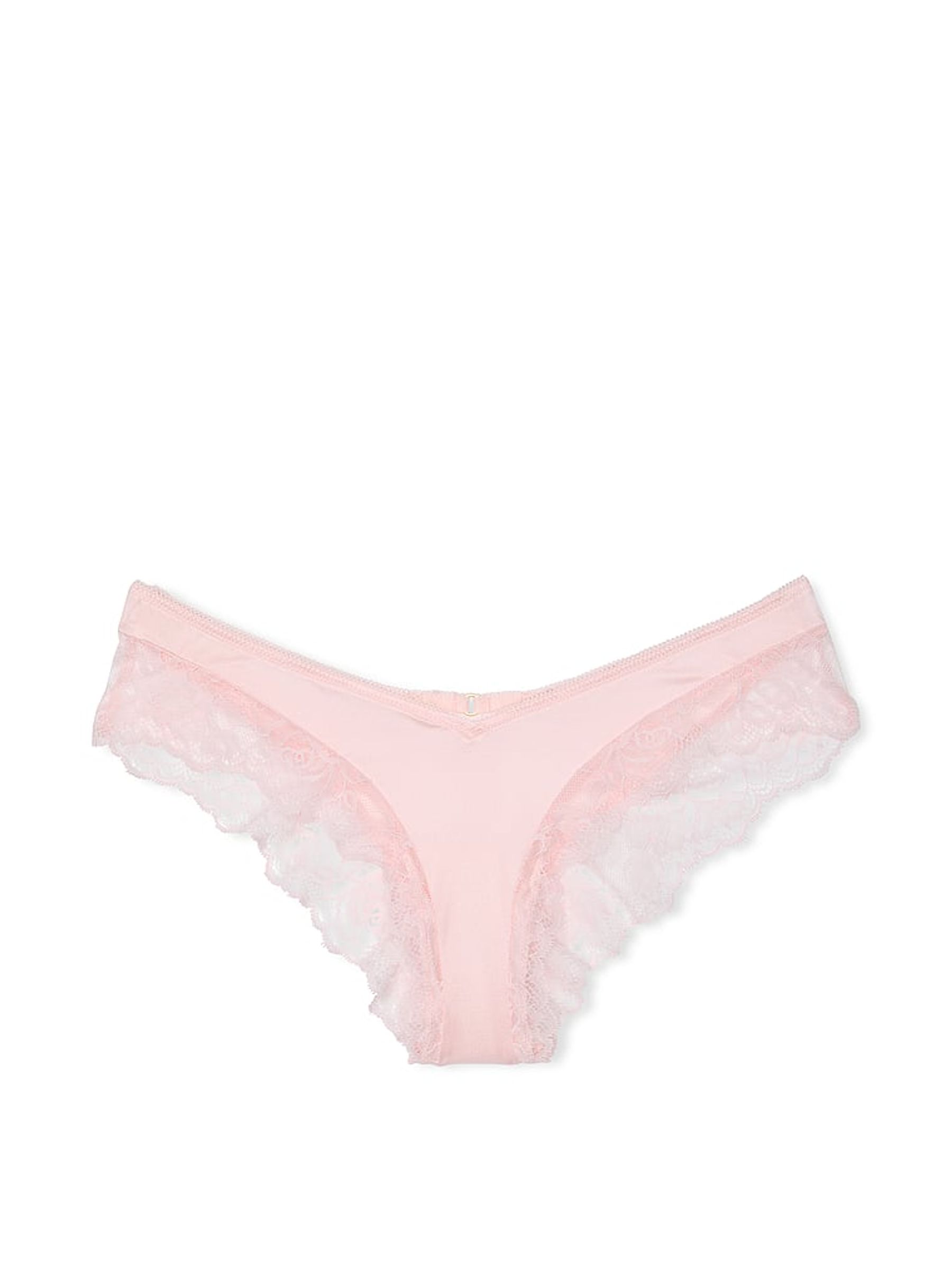 Angel Pink Cheeky Rose Lace Trim Knickers - Image 3 of 3