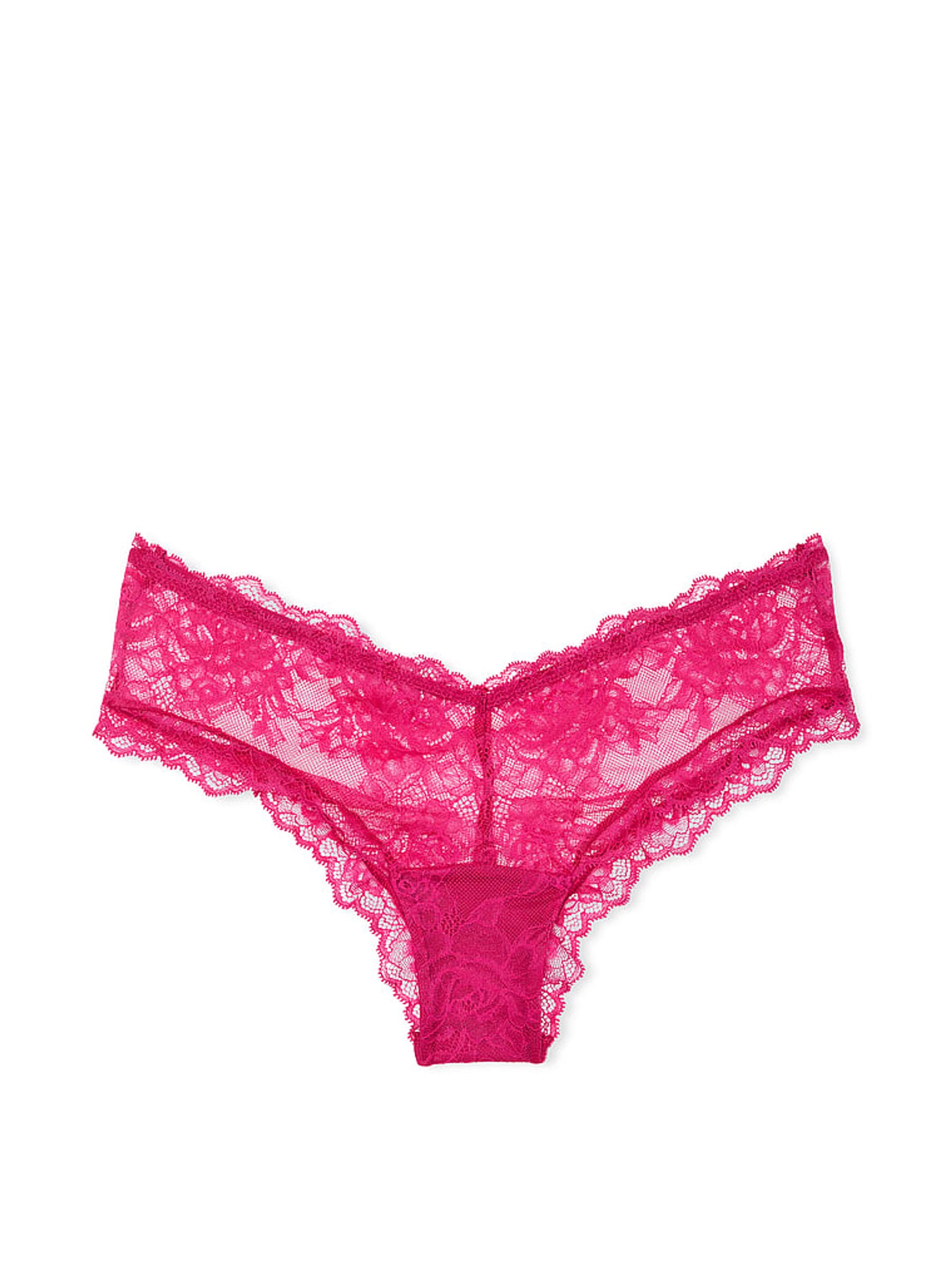 Cherry Blossom Pink Cheeky Rose Lace Knickers - Image 3 of 3