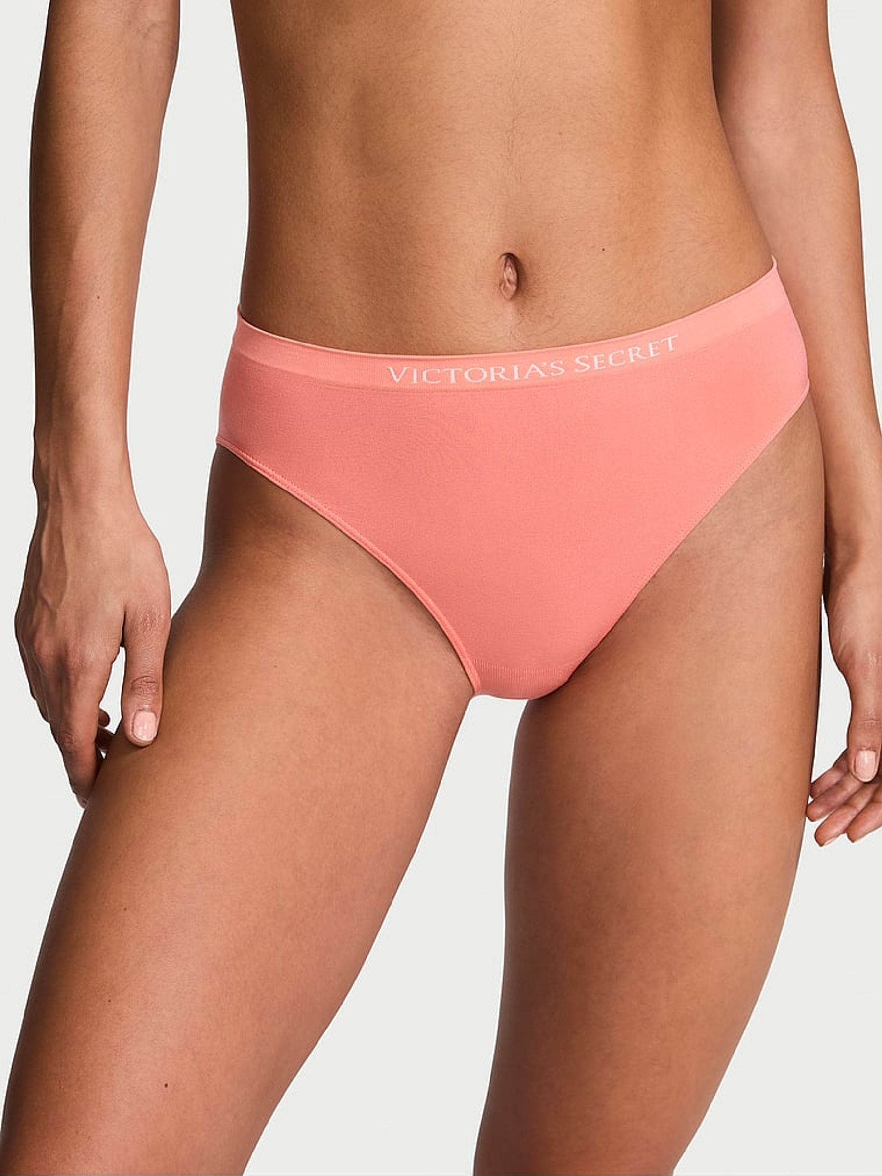 Coral Ribbon Orange Brief Knickers - Image 1 of 3