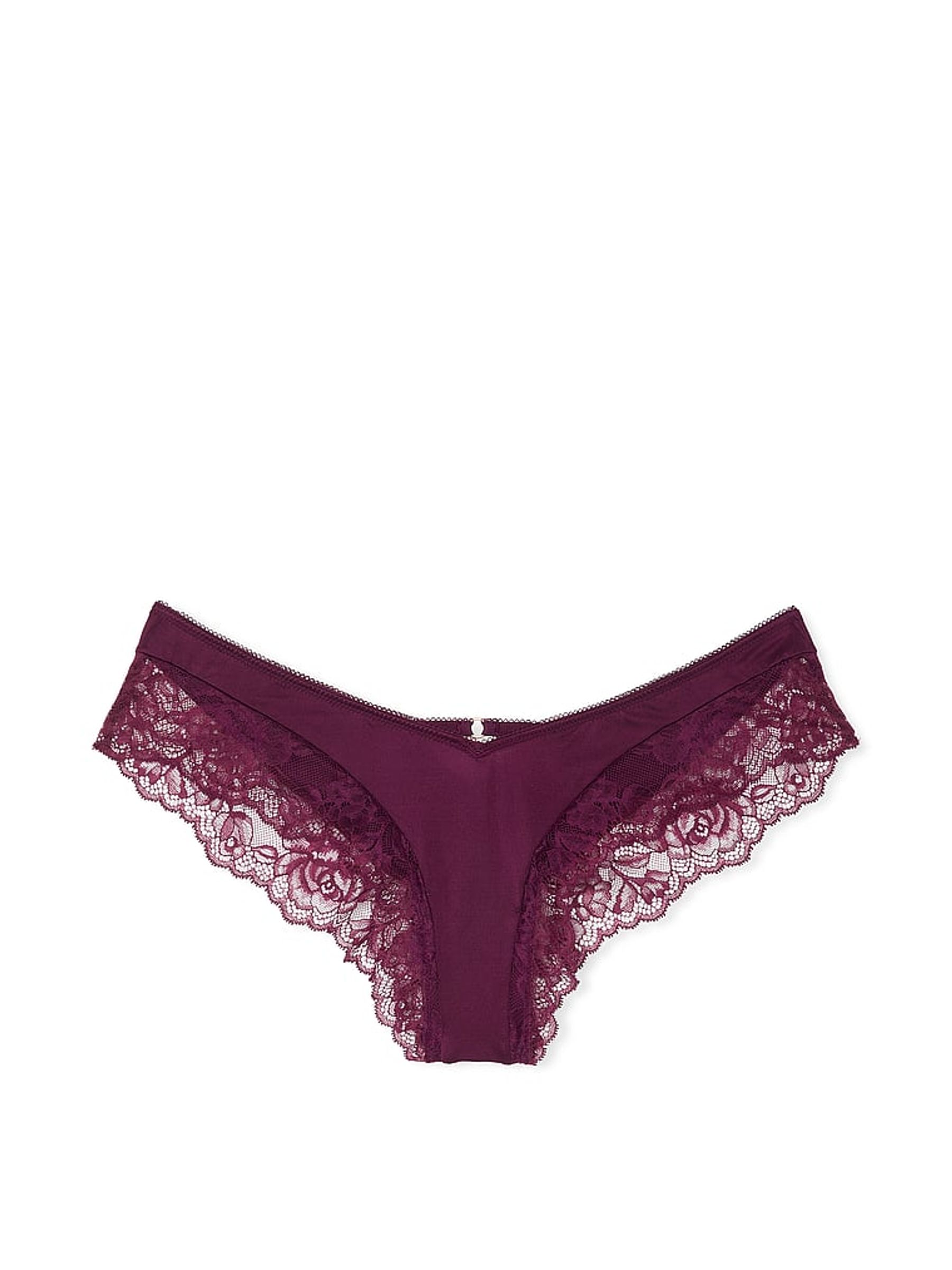 Kir Red Cheeky Rose Lace Trim Knickers - Image 3 of 3