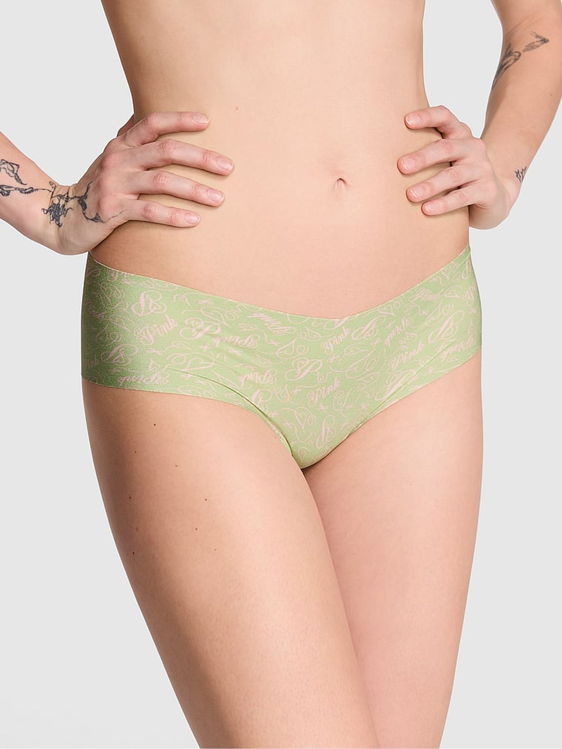 Pale Petal Green Cheeky Knickers - Image 1 of 3