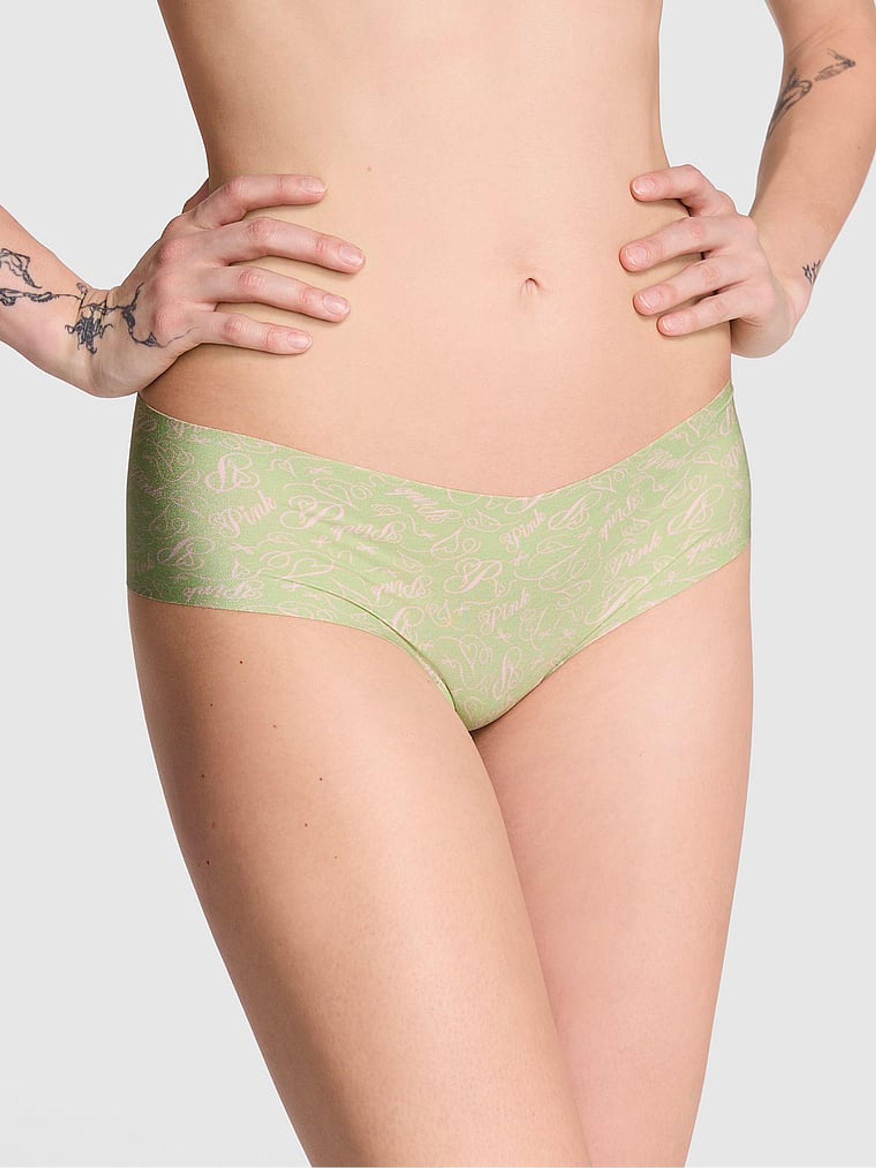 Pale Petal Green Cheeky Knickers - Image 1 of 3
