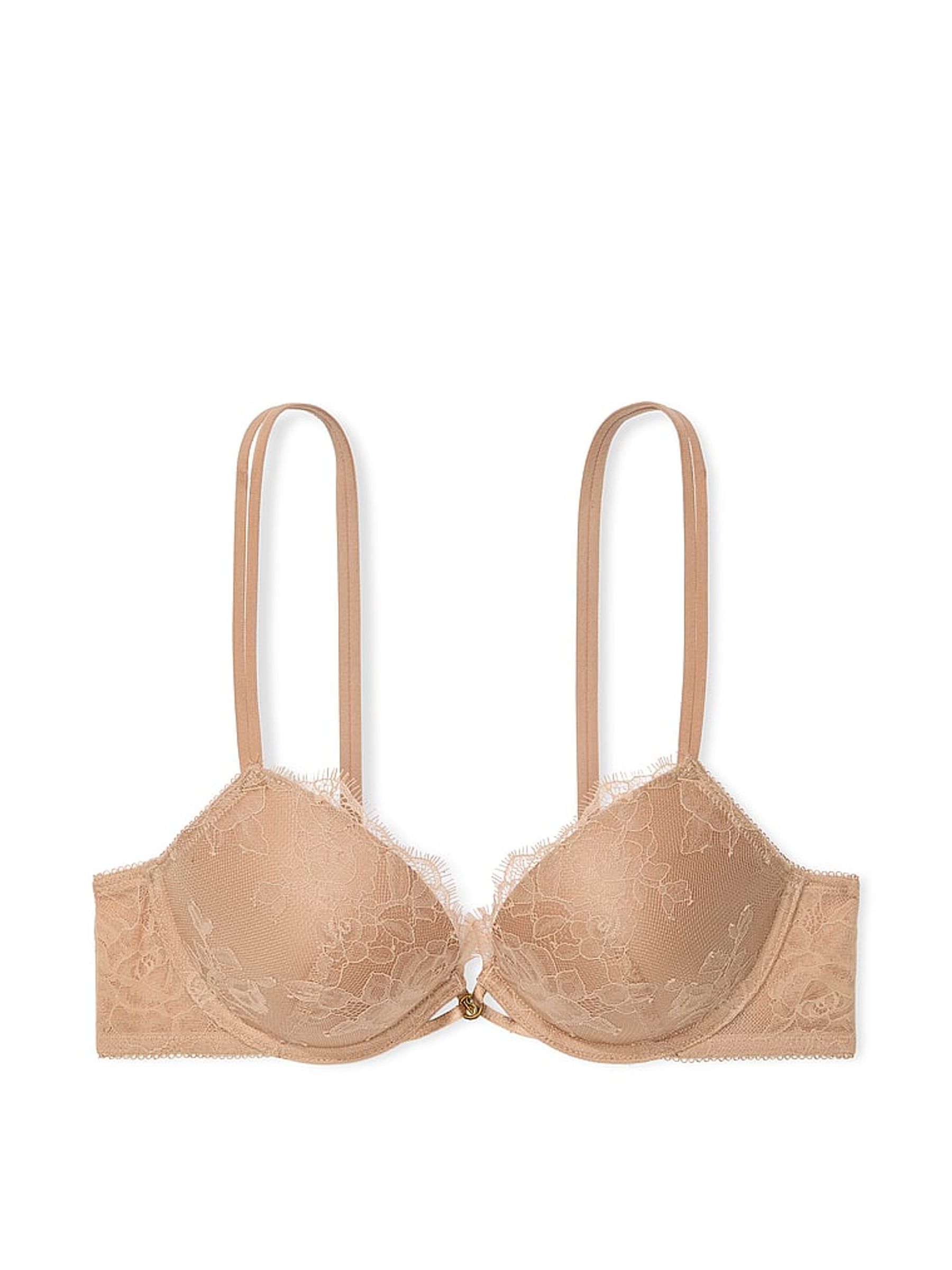 Praline Nude Push Up Rose Lace Bra - Image 3 of 3