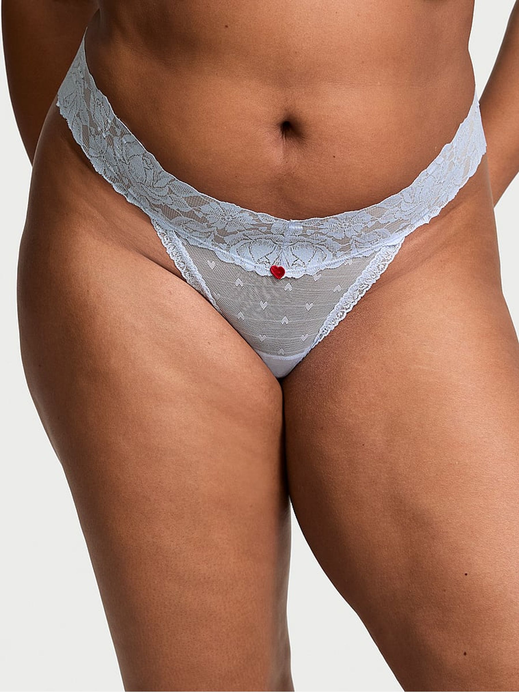 Light Blue Thong Knickers - Image 1 of 3