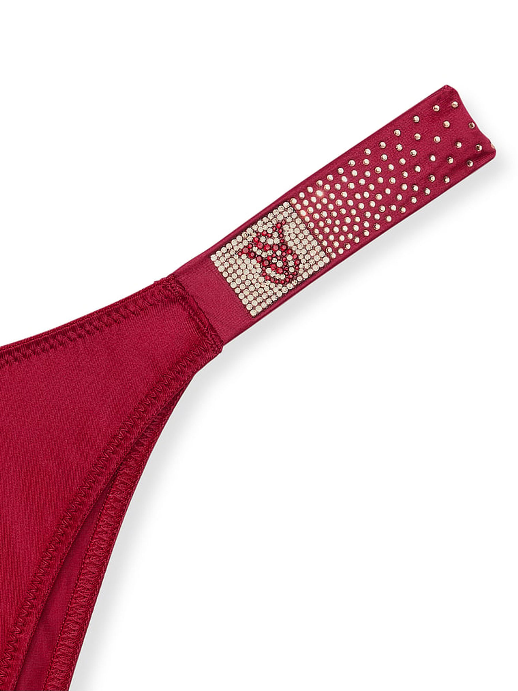 Red Lacquer Brazilian Scattered Shine Strap Knickers - Image 5 of 5