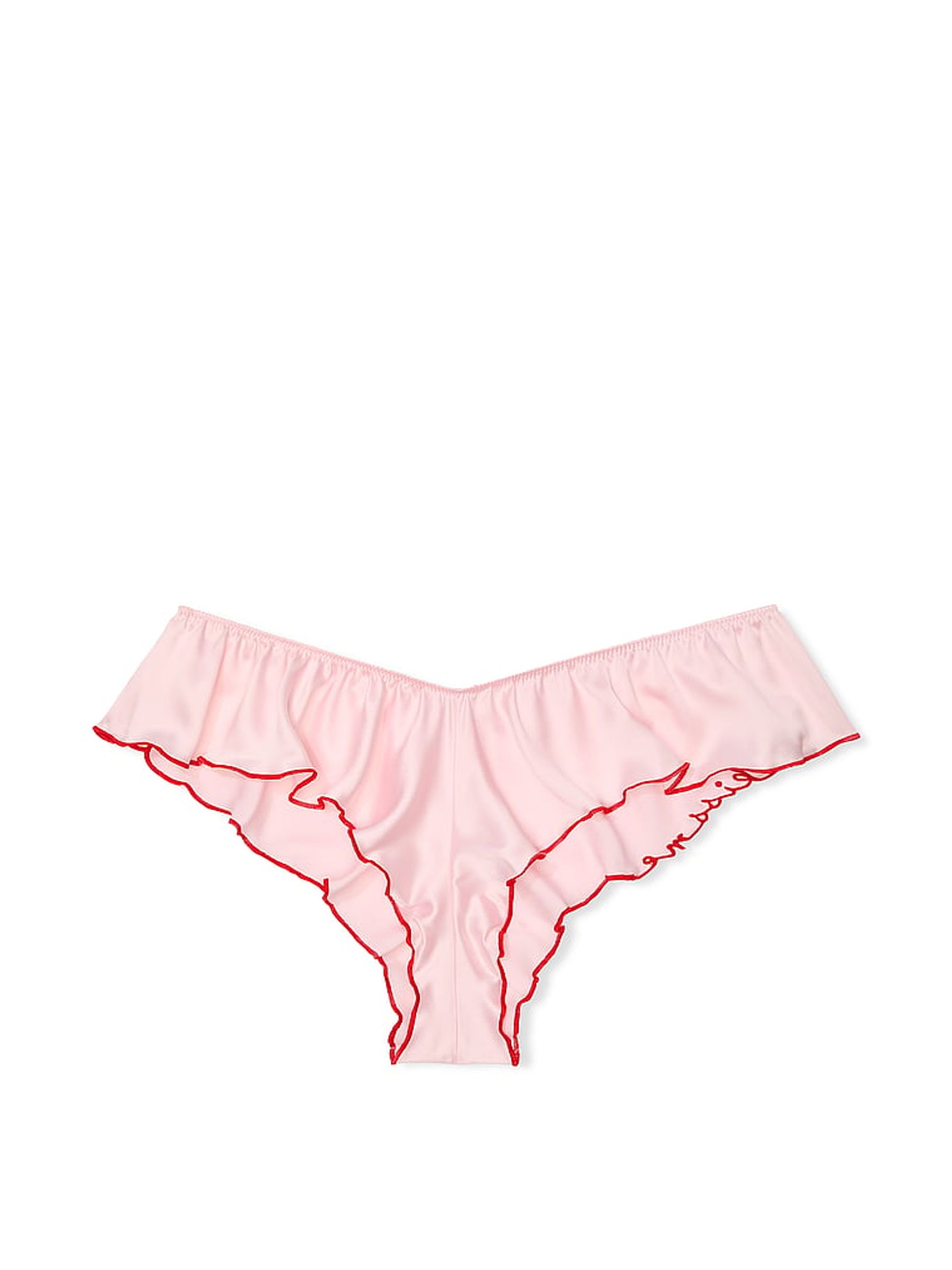 Angel Pink Satin Flutter Cheeky Knickers - Image 3 of 3