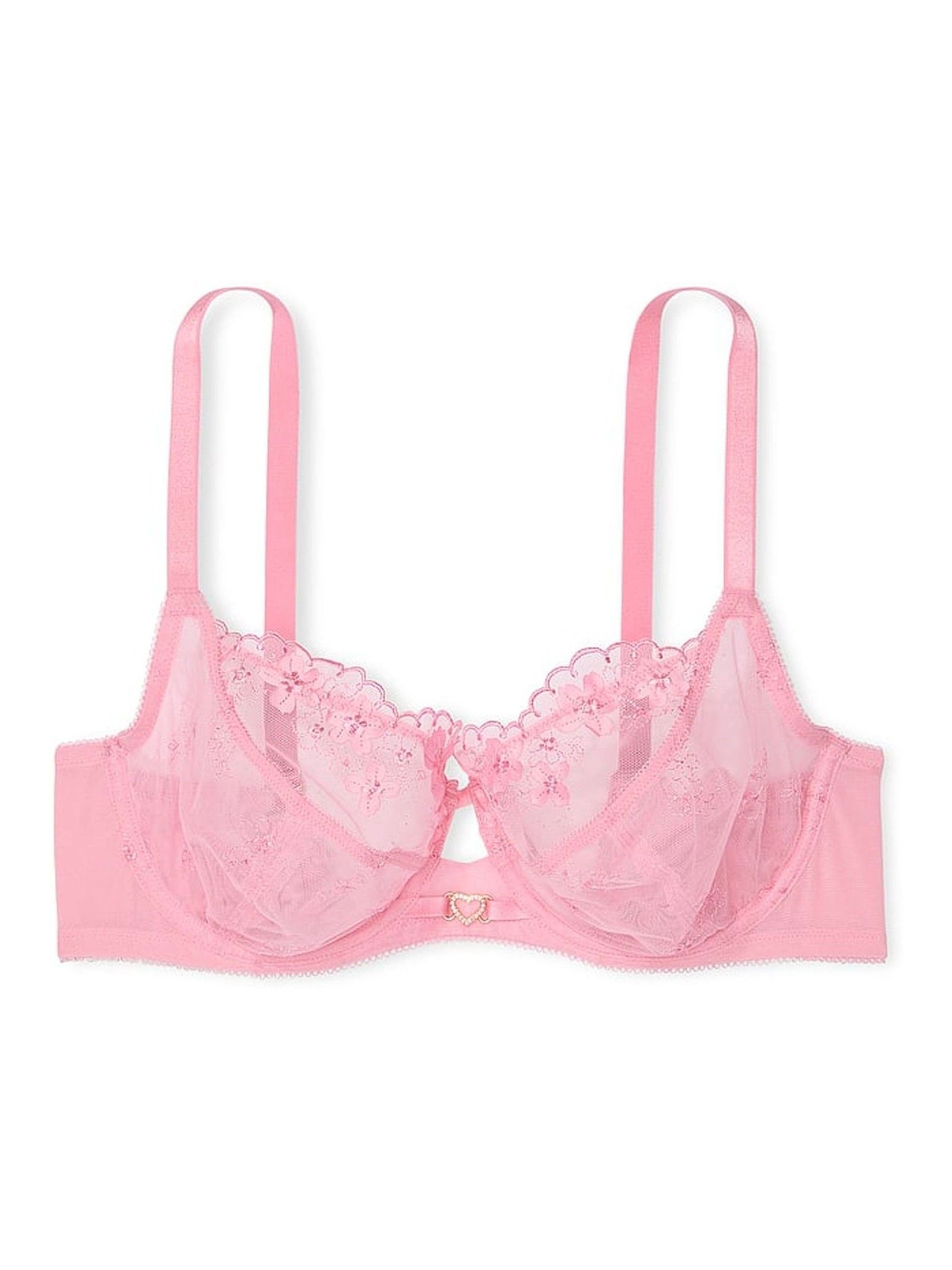 Pink Hope Full Cup Support Pretty Petals Embroidered Bra - Image 3 of 3
