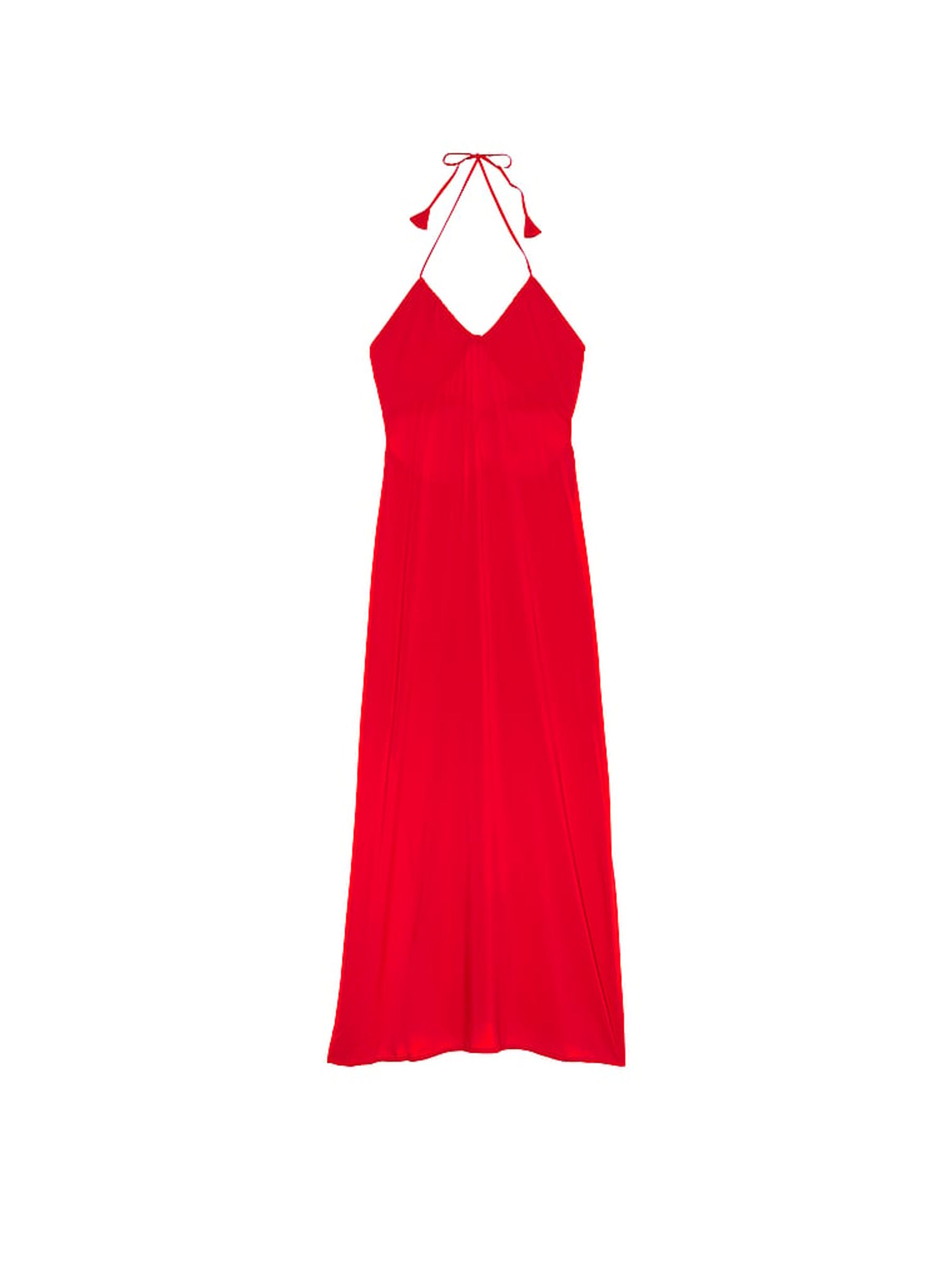 Vermillion Red Cover Up Maxi Dress - Image 3 of 3