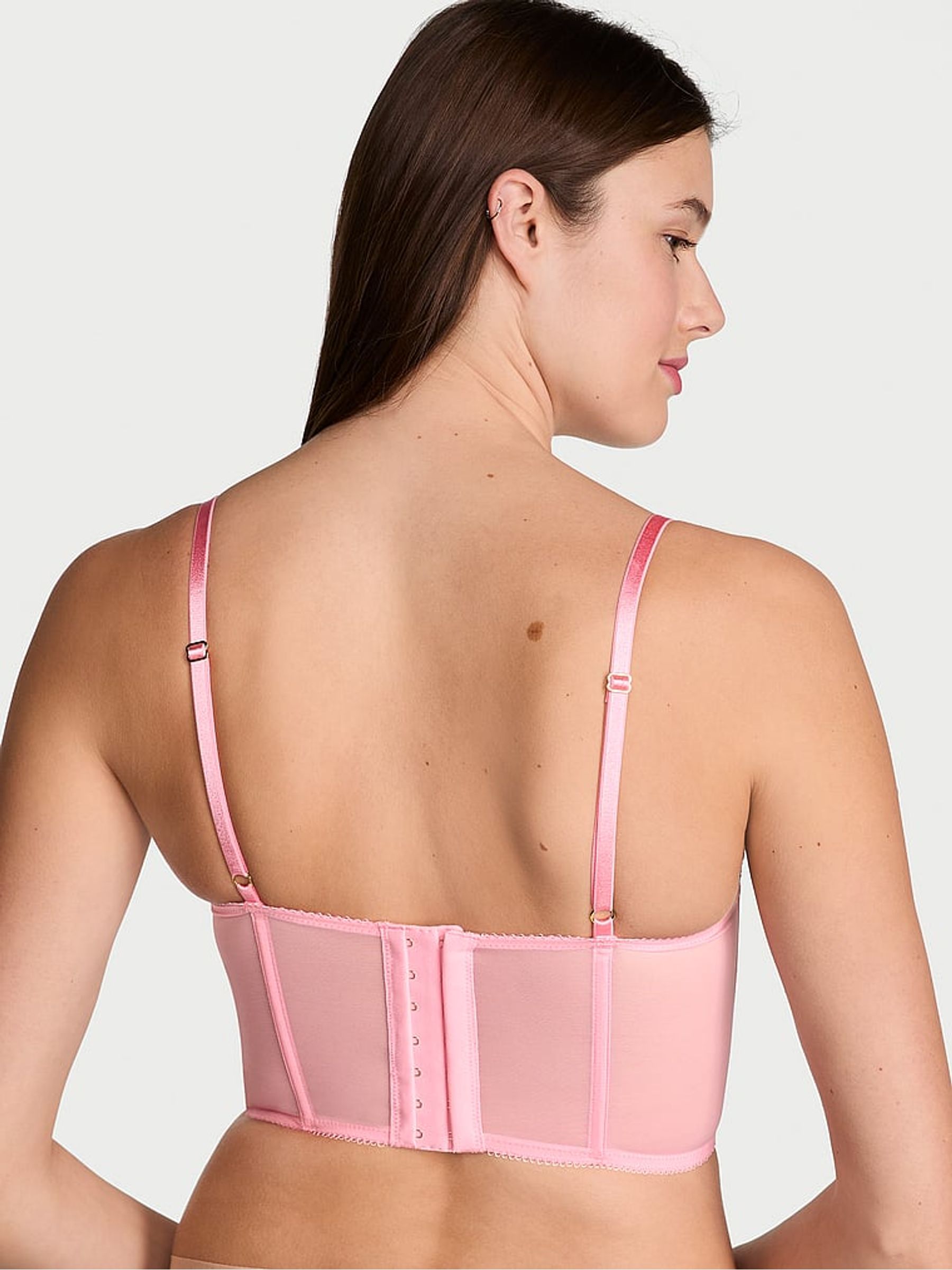 Pink Hope Pretty Petals Embroidered Corset Bra Top - Image 2 of 3