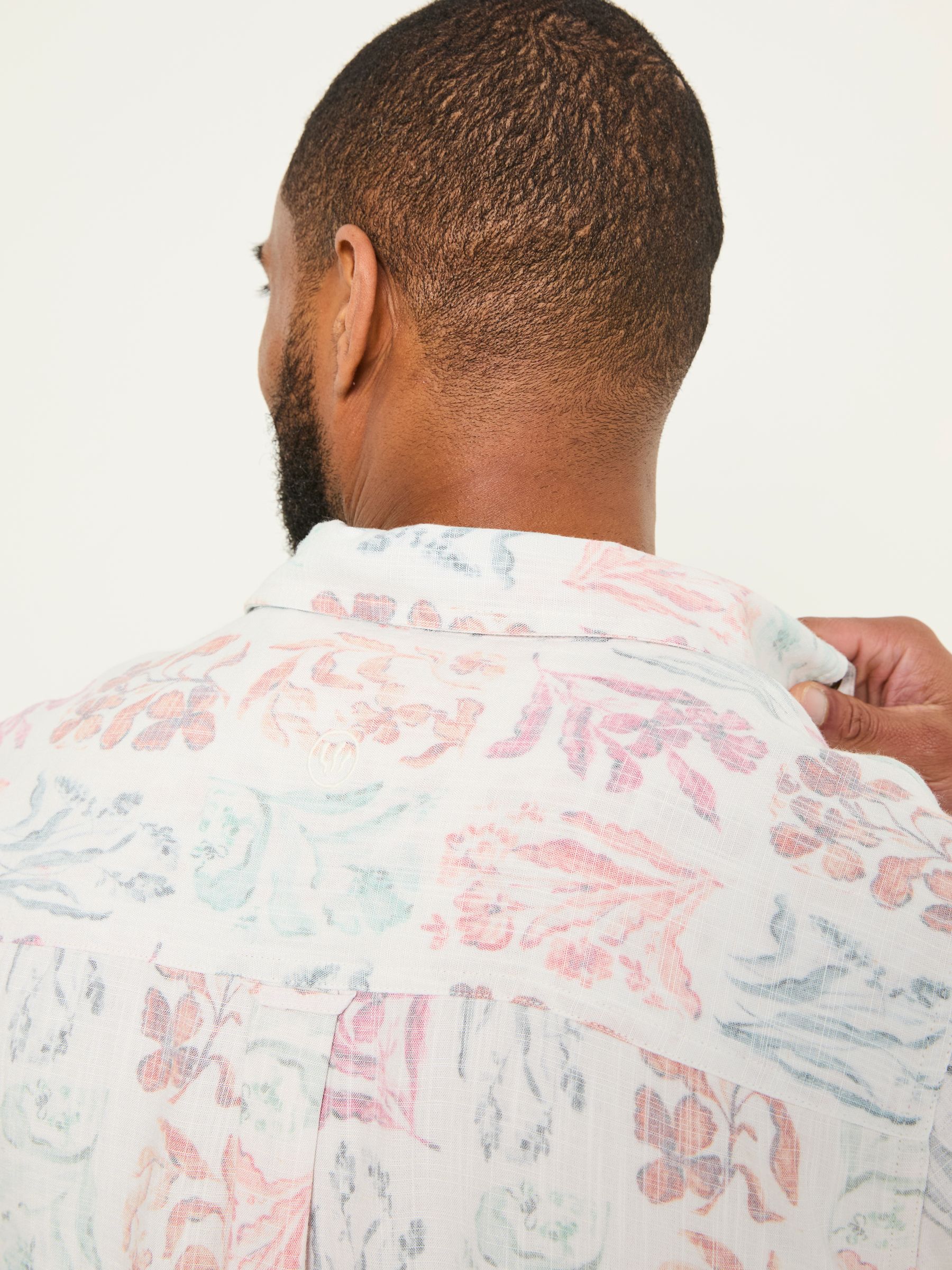 Multi Short Sleeve Beeble Botanical Print Shirt - Image 6 of 7