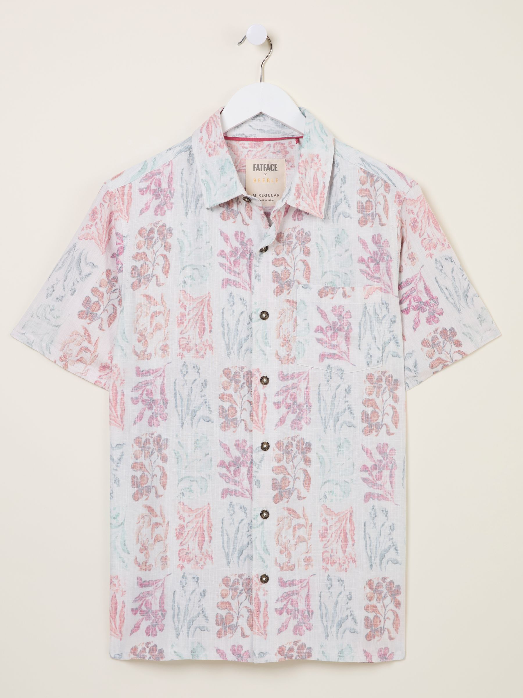 Multi Short Sleeve Beeble Botanical Print Shirt - Image 7 of 7