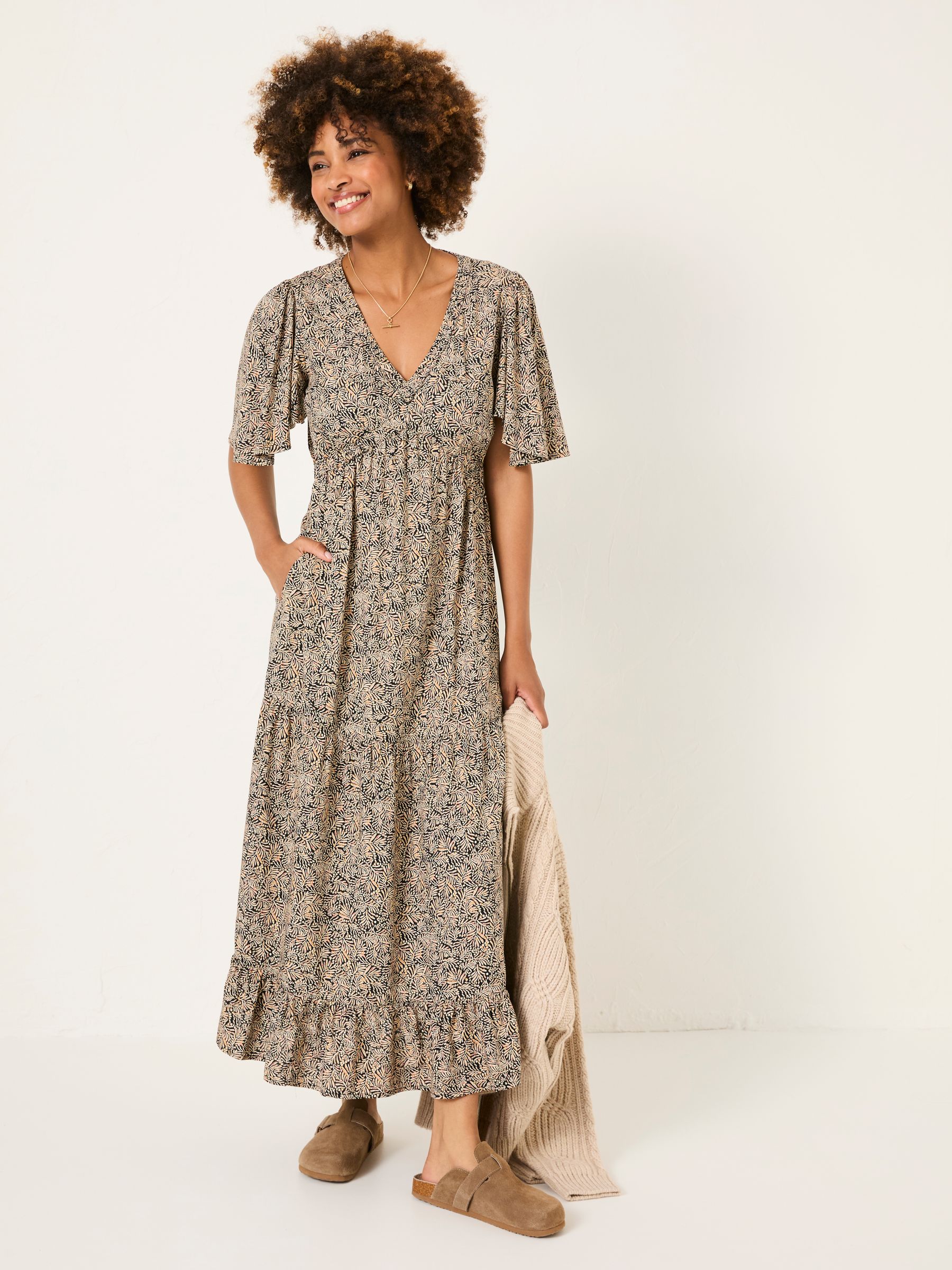 Black Grace Midi Dress - Image 2 of 6
