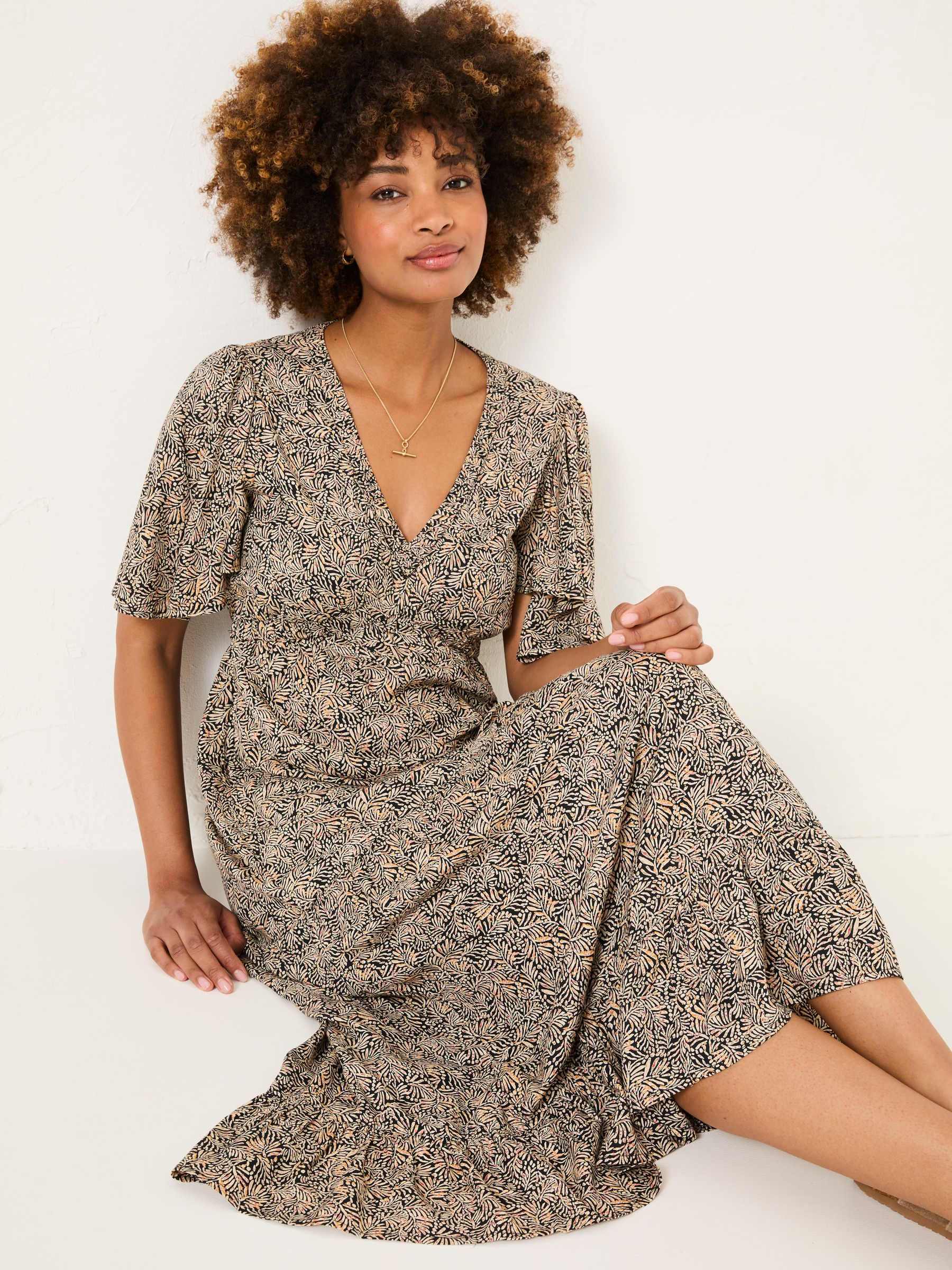 Black Grace Midi Dress - Image 4 of 6