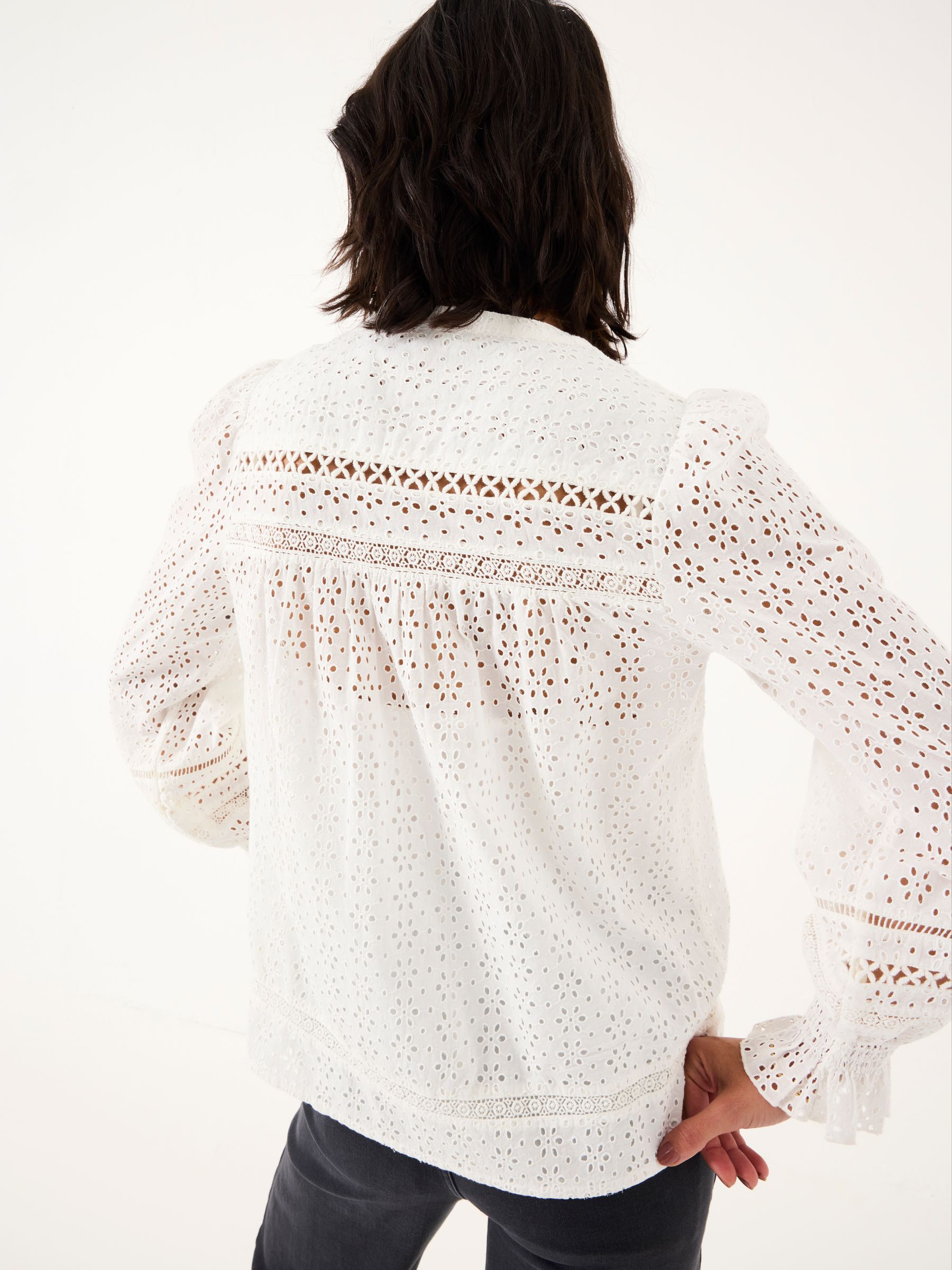 Ivory Bea Broderie Top - Image 2 of 10