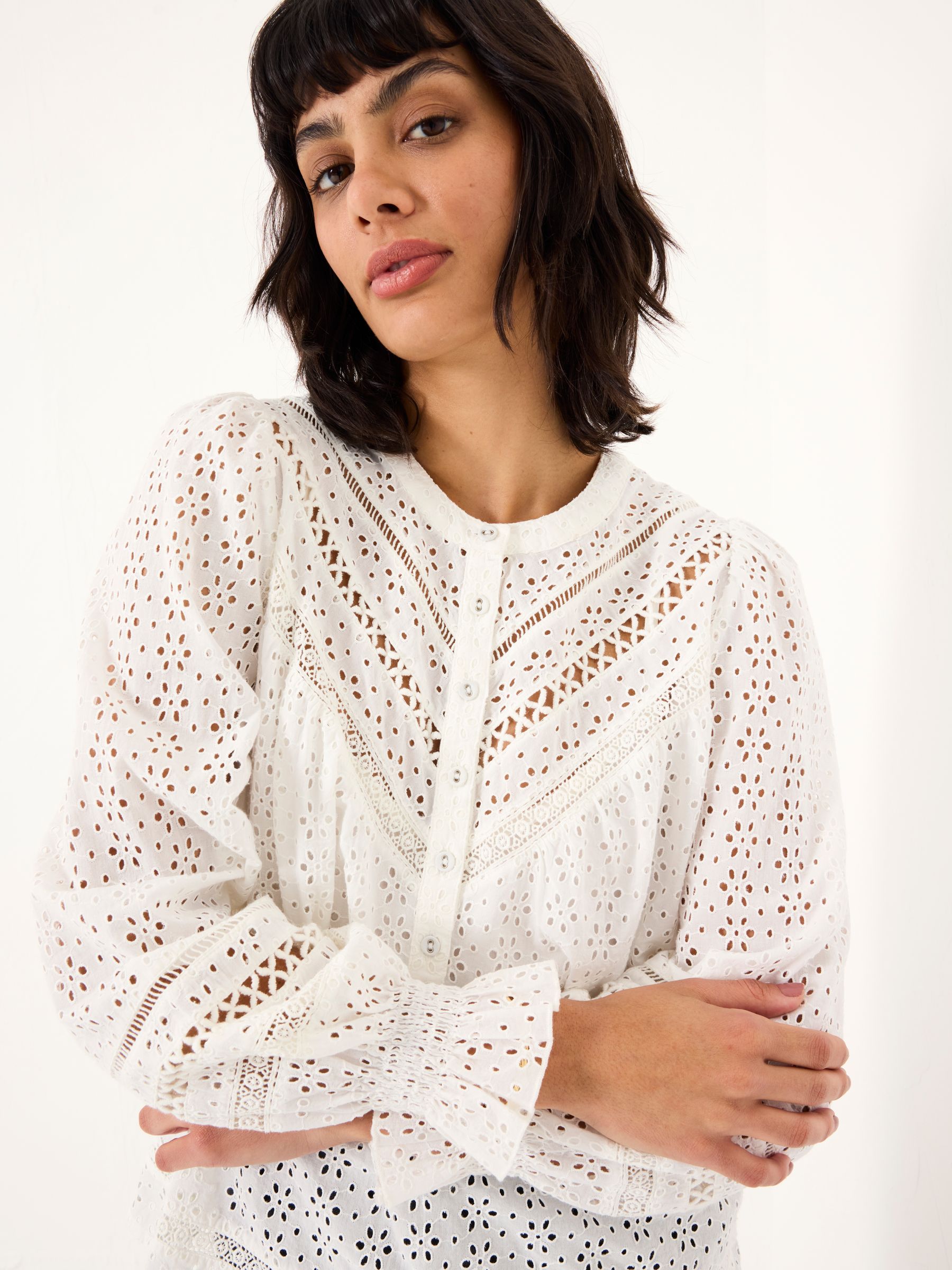 Ivory Bea Broderie Top - Image 4 of 10