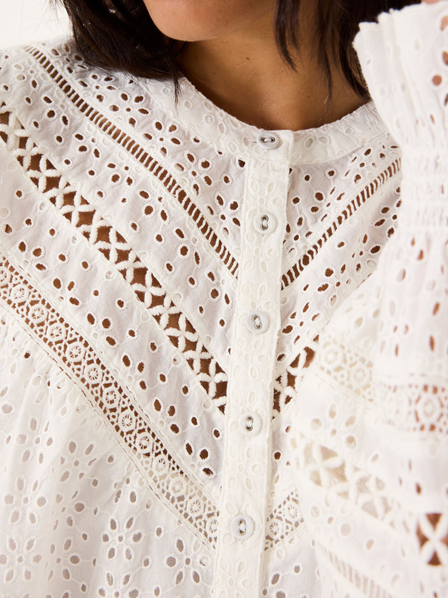 Ivory Bea Broderie Top - Image 5 of 10